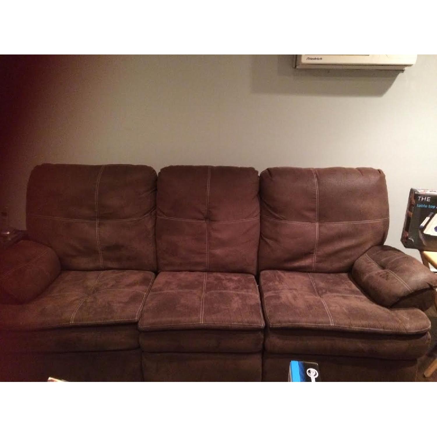 Raymour & Flanigan Couch + Love Seat - image-1