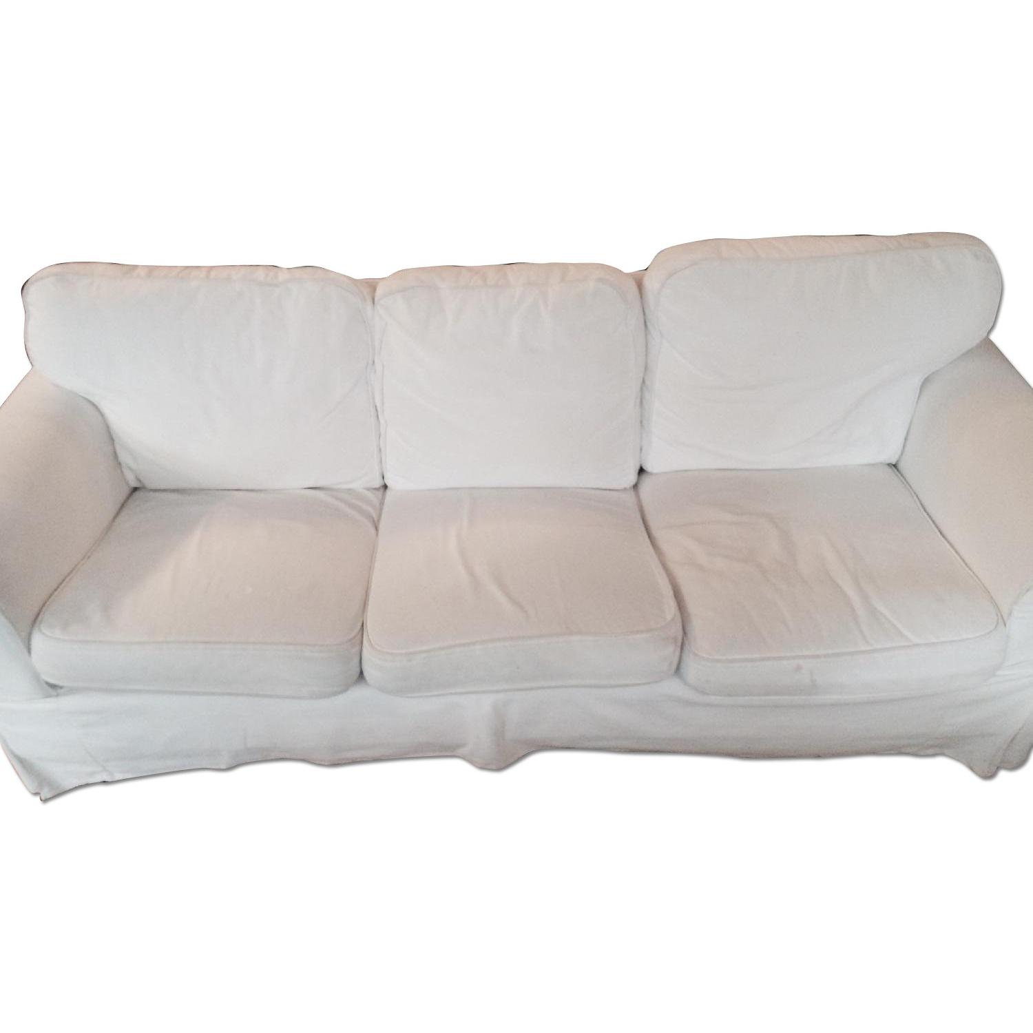 Ikea Hemnes White 3-Seater Sofa - image-0