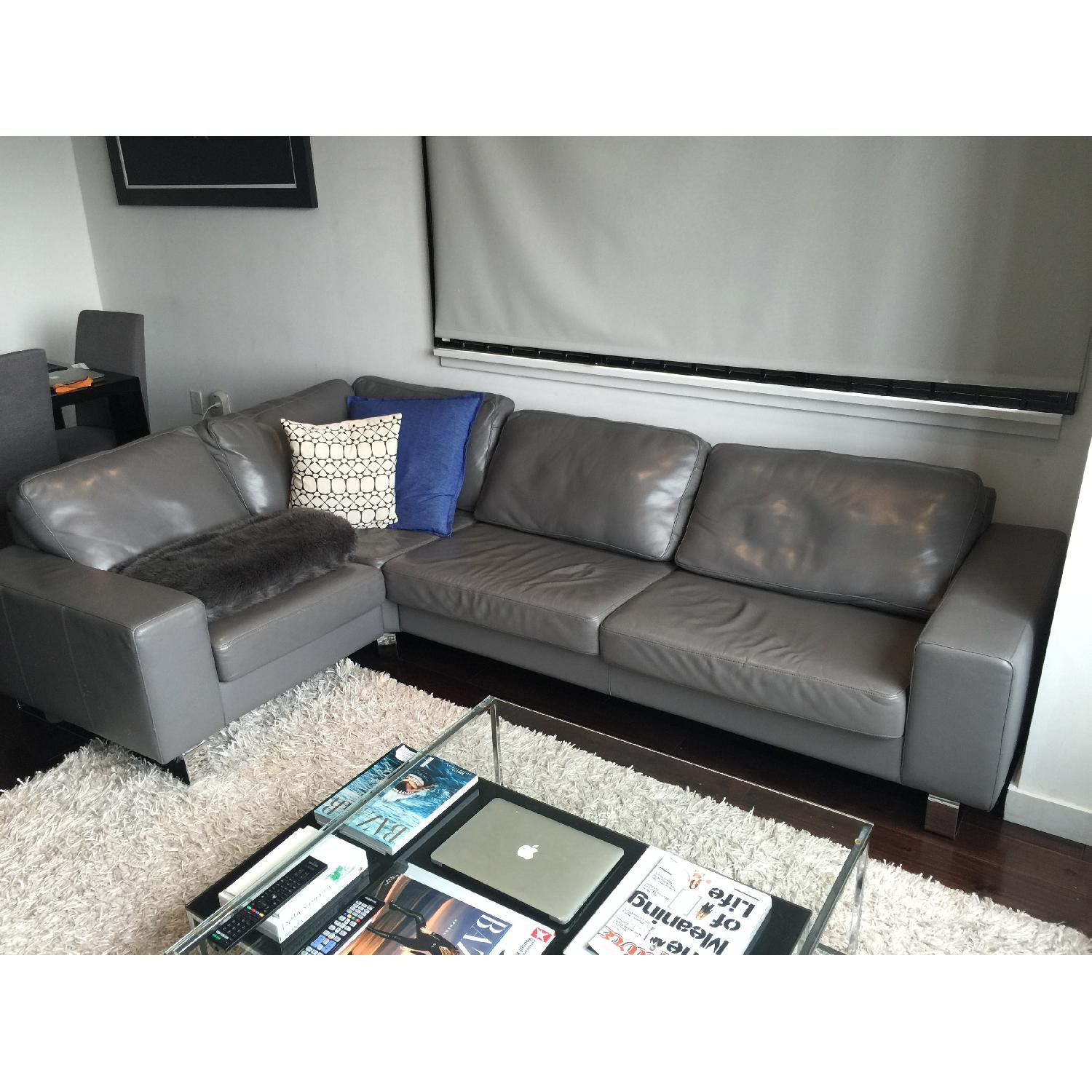 BoConcept Leather Sectional Sofa - image-1