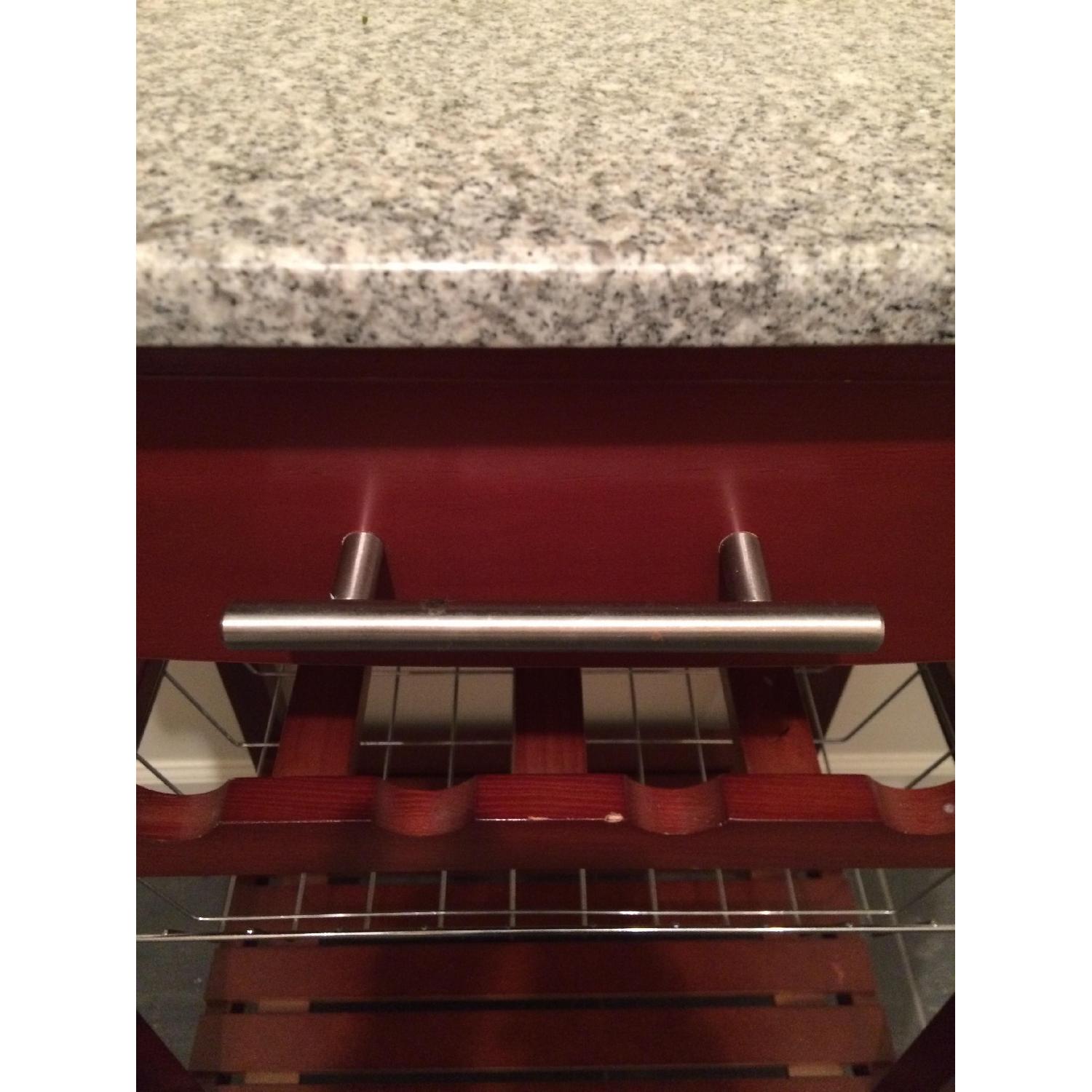 Linon Home Decor Wood/Granite Kitchen Cart - image-3