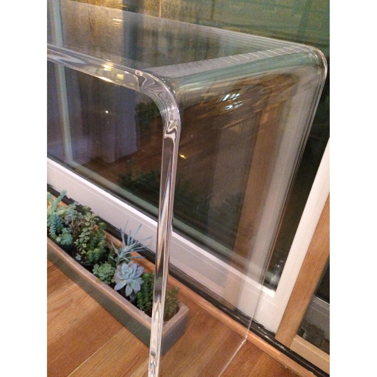 CB2 Peekaboo Clear Console Table - image-2