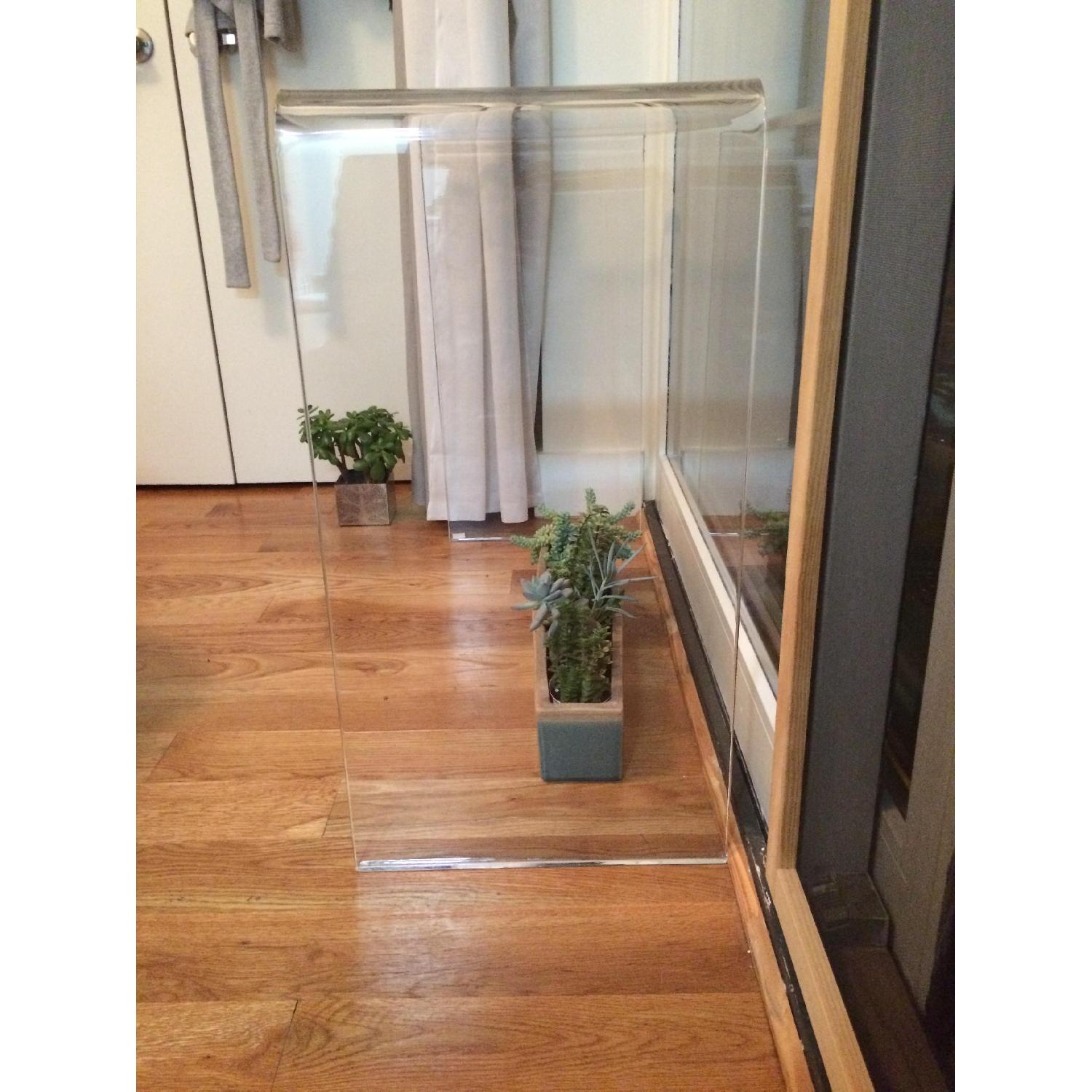 CB2 Peekaboo Clear Console Table - image-4