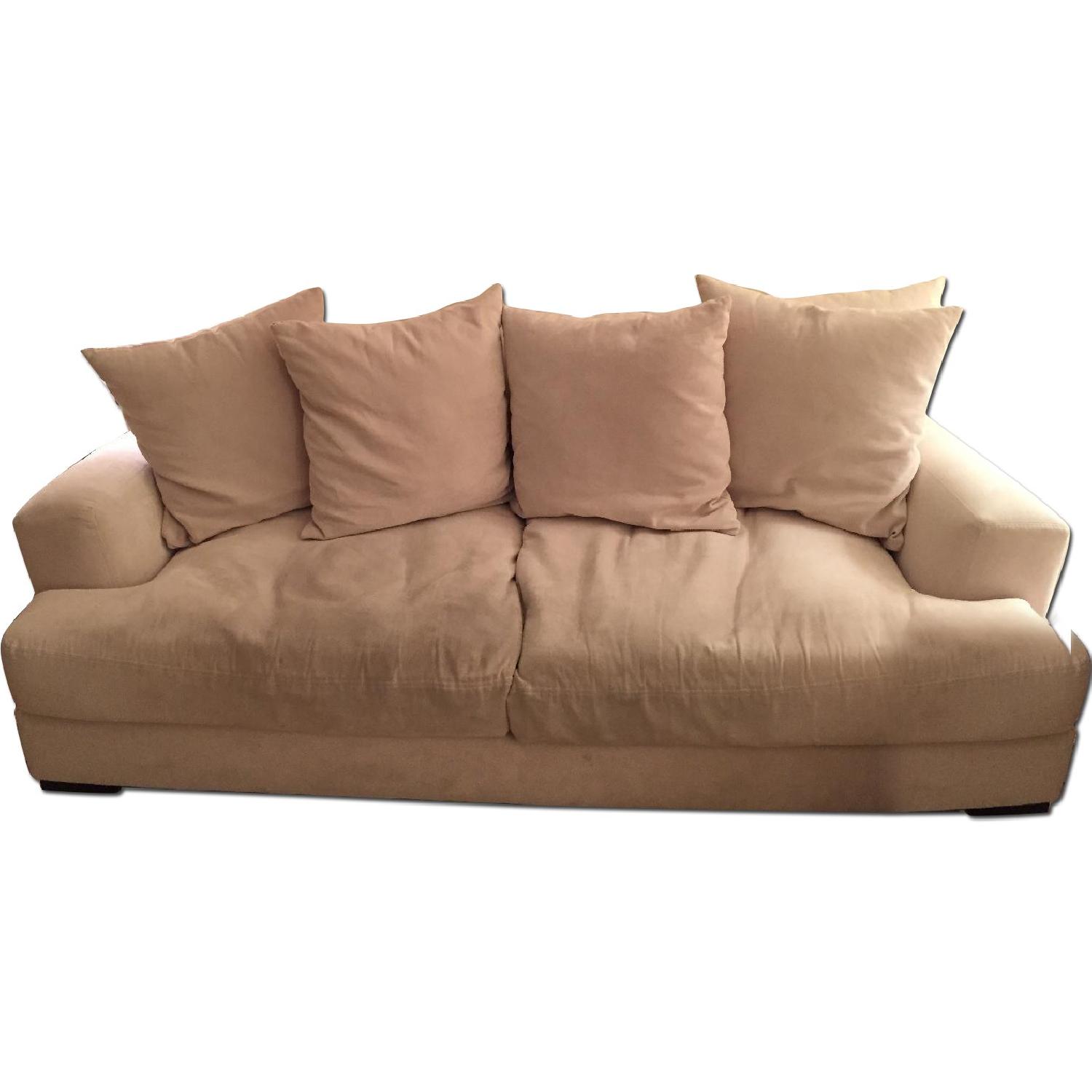 Z Gallerie White Stella Sofa AptDeco