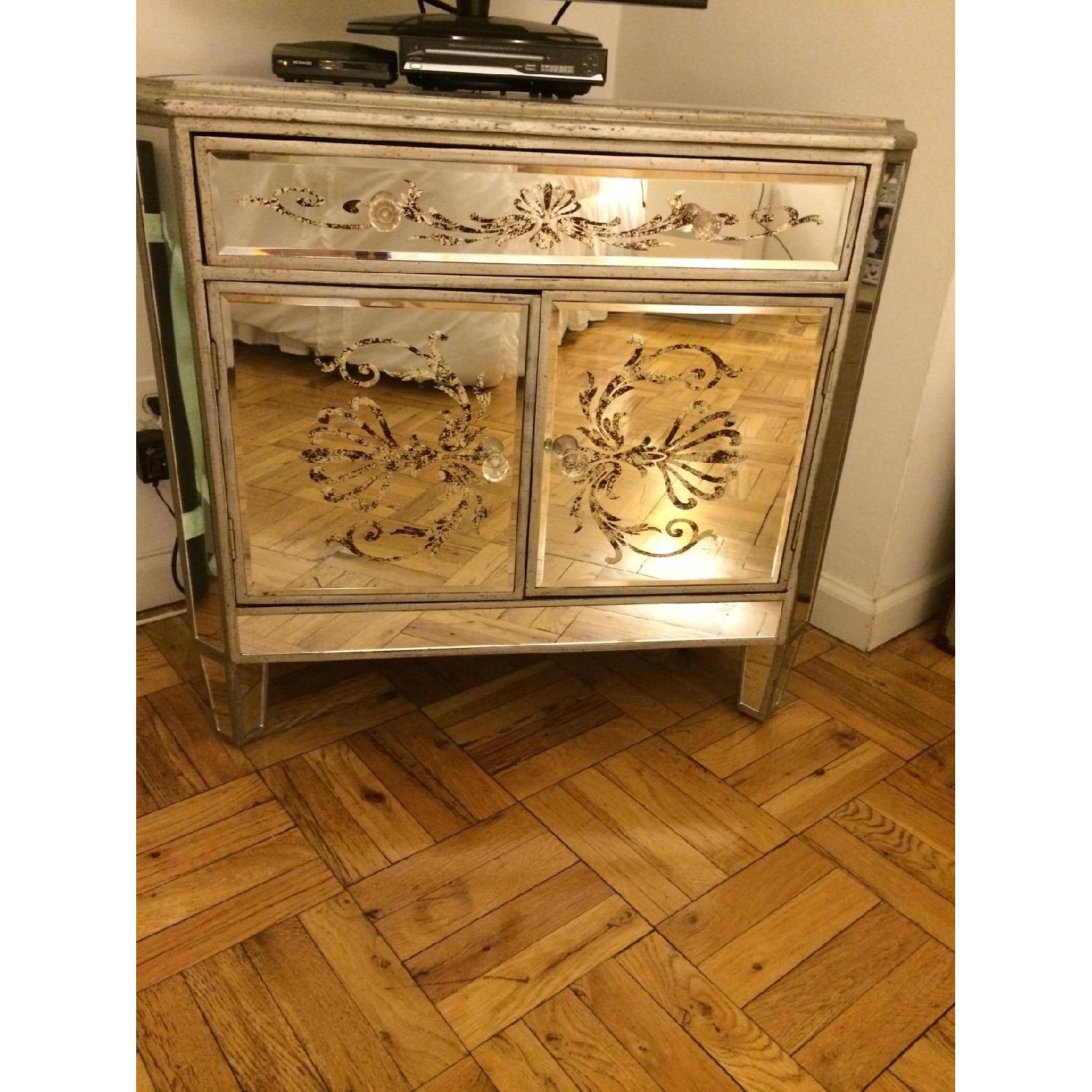 Mirrored Cabinet w/ Anthropology Knobs - image-1