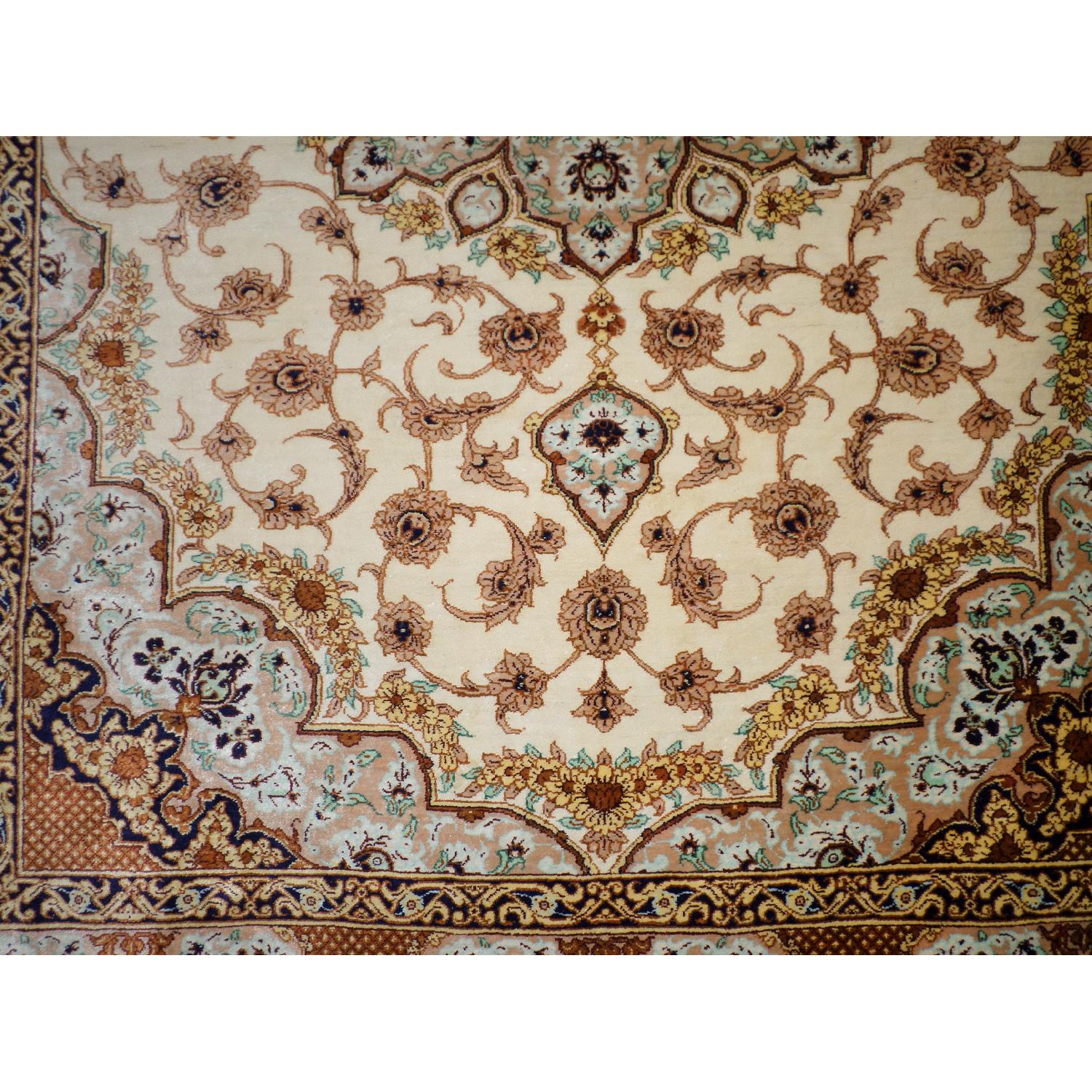 Persian Hand Knotted Pure Silk Rug - image-2