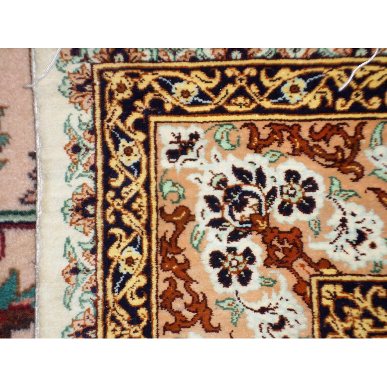Persian Hand Knotted Pure Silk Rug - image-7