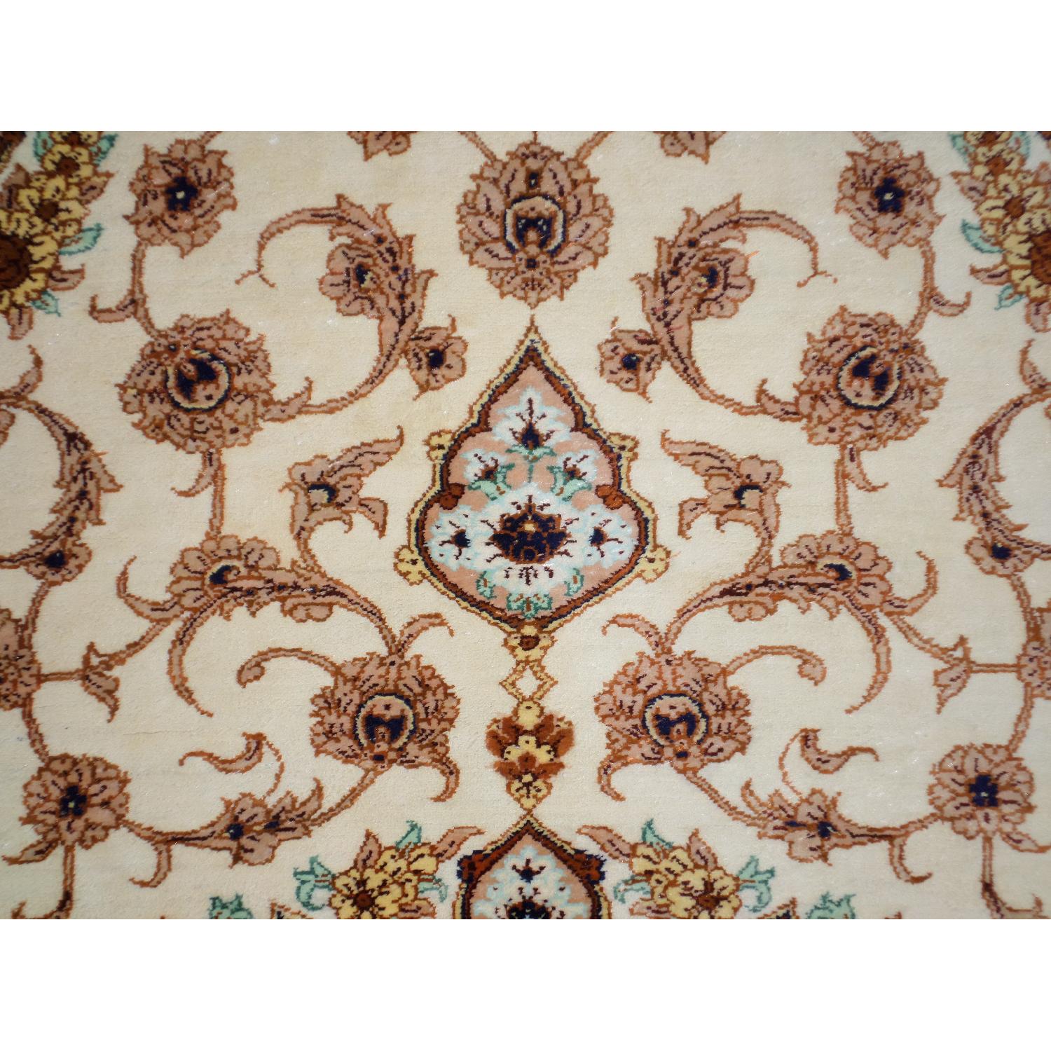 Persian Hand Knotted Pure Silk Rug - image-10