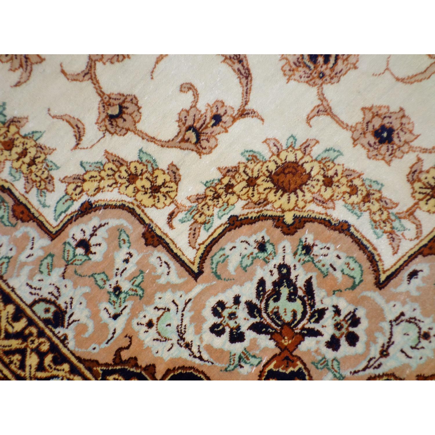 Persian Hand Knotted Pure Silk Rug - image-11