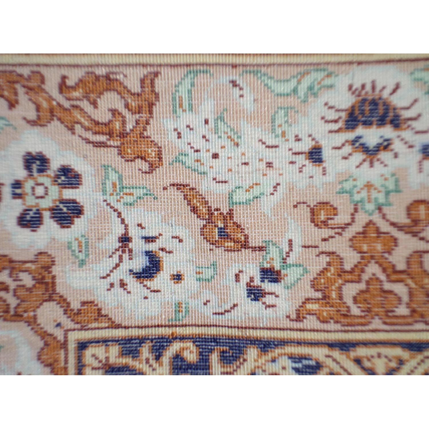 Persian Hand Knotted Pure Silk Rug - image-12