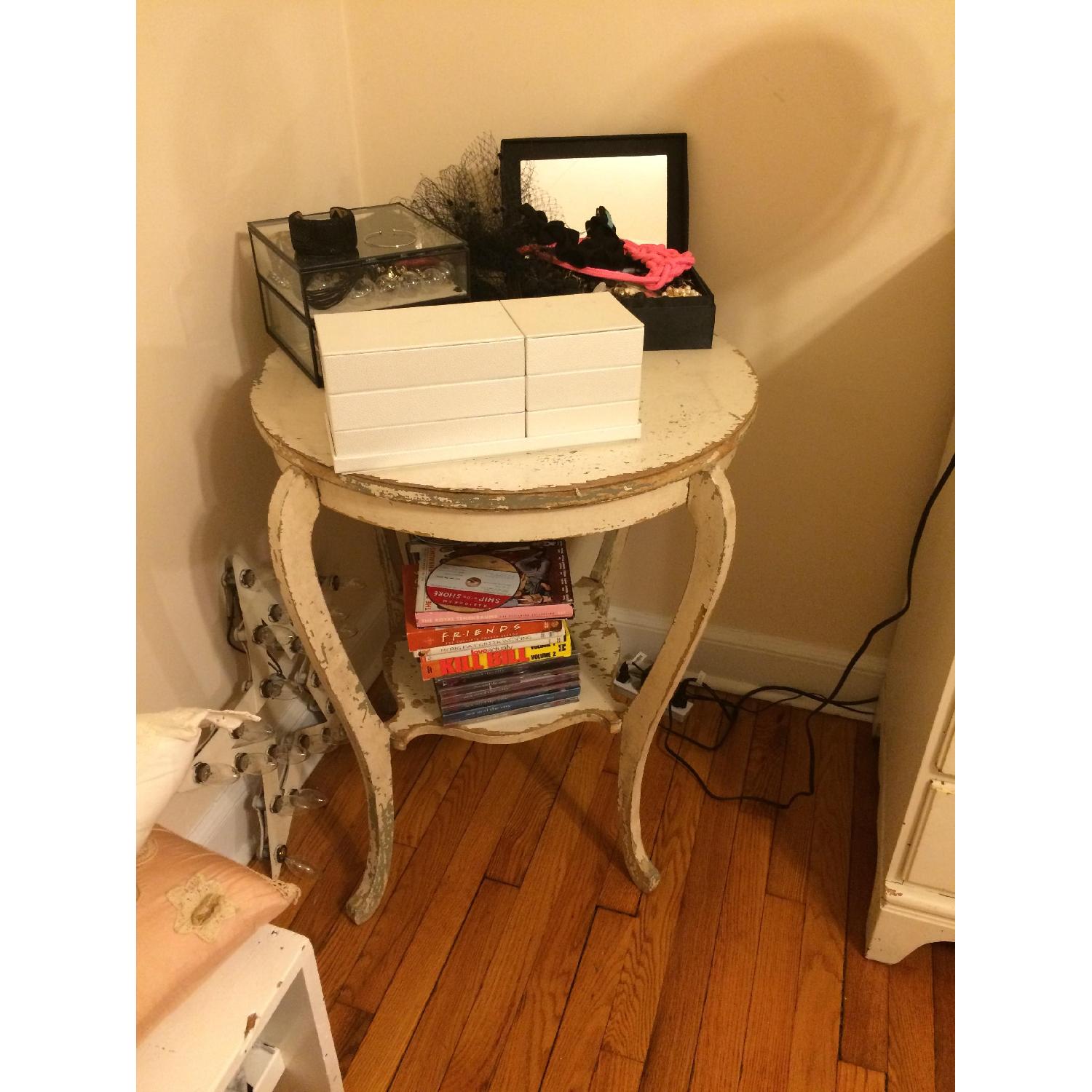 Vintage Shabby Chic Side Table - image-1