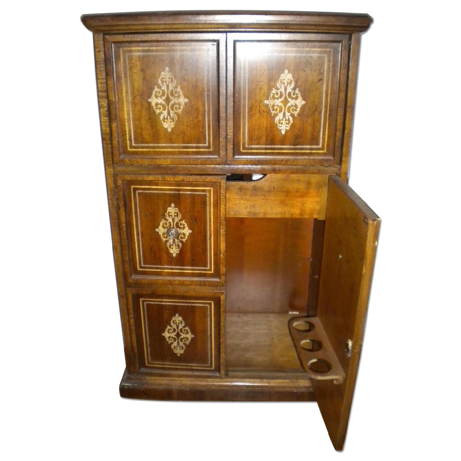 W & J Sloane Vintage Cupboard + Hexagonal Side Table - image-0