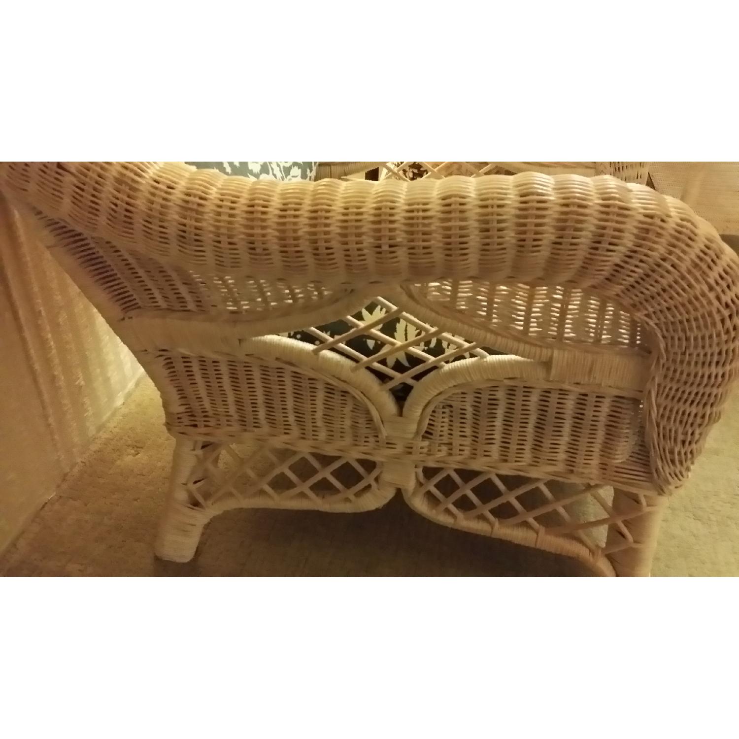 Henry Link Lexington Wicker Lounging Chairs w/ Matching Ottoman - image-3