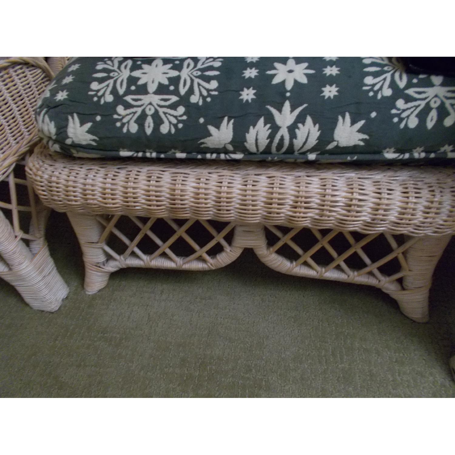 Henry Link Lexington Wicker Lounging Chairs w/ Matching Ottoman - image-10