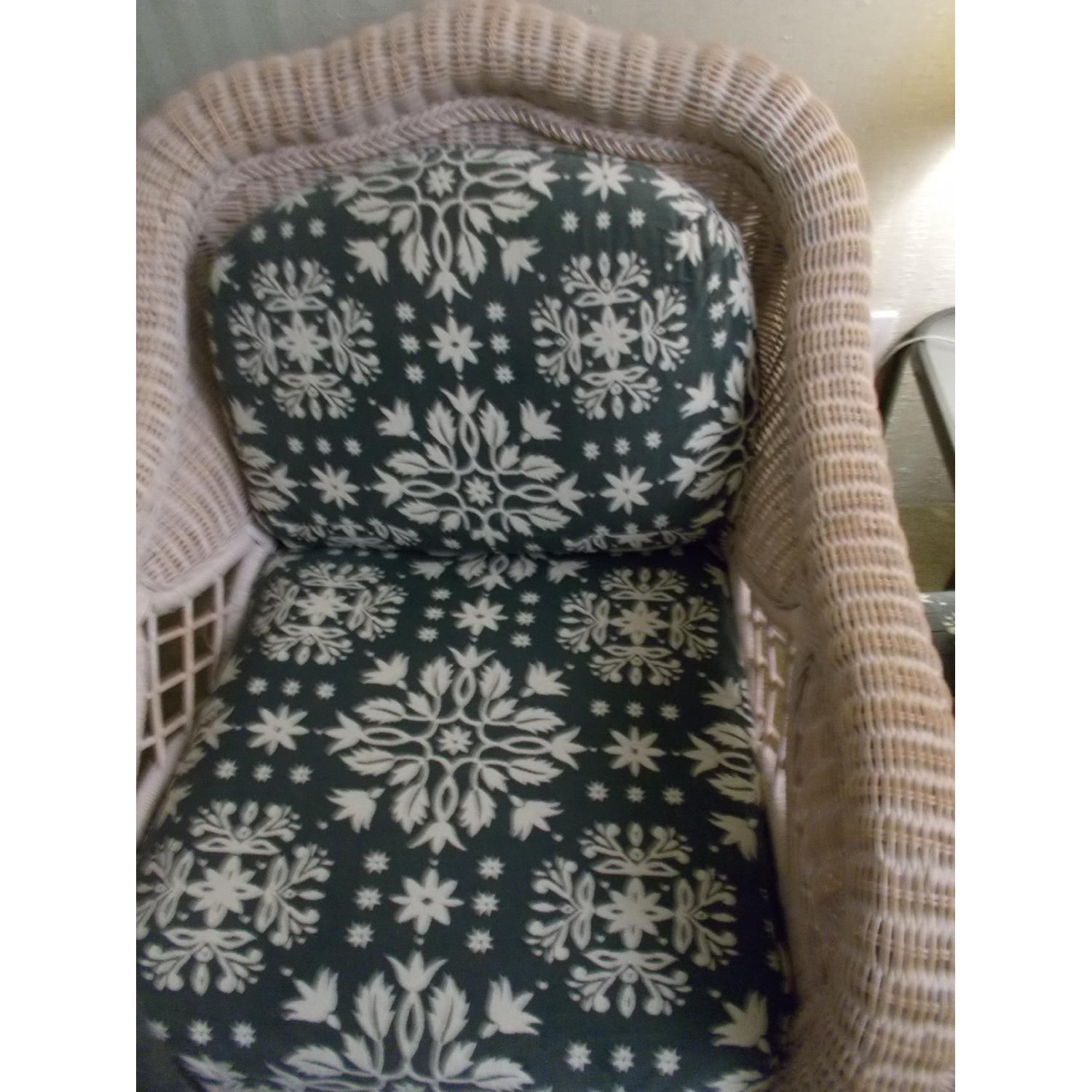 Henry Link Lexington Wicker Lounging Chairs w/ Matching Ottoman - image-12