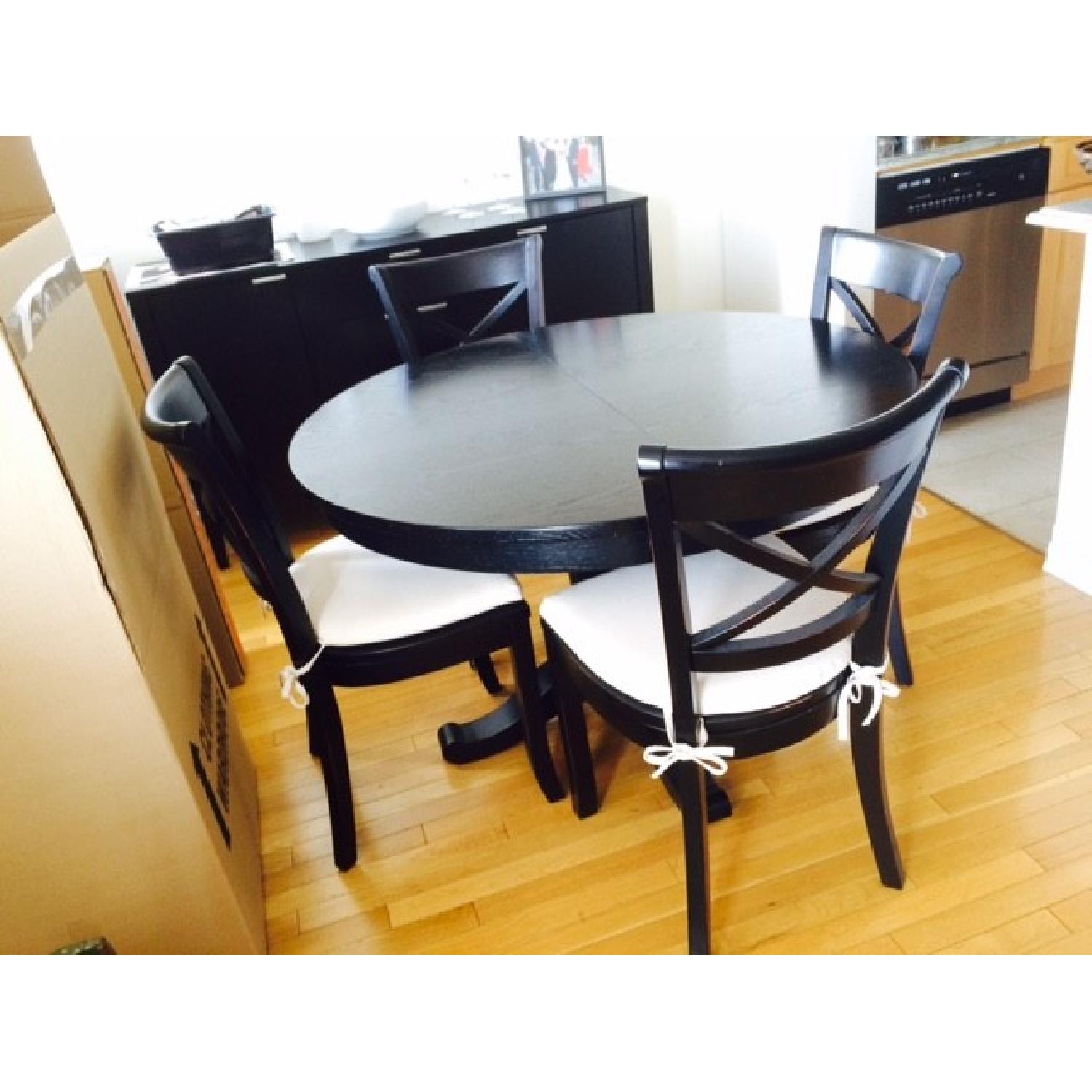 Crate & Barrel Avalon/Vintner 5 Piece Dining Set - image-5