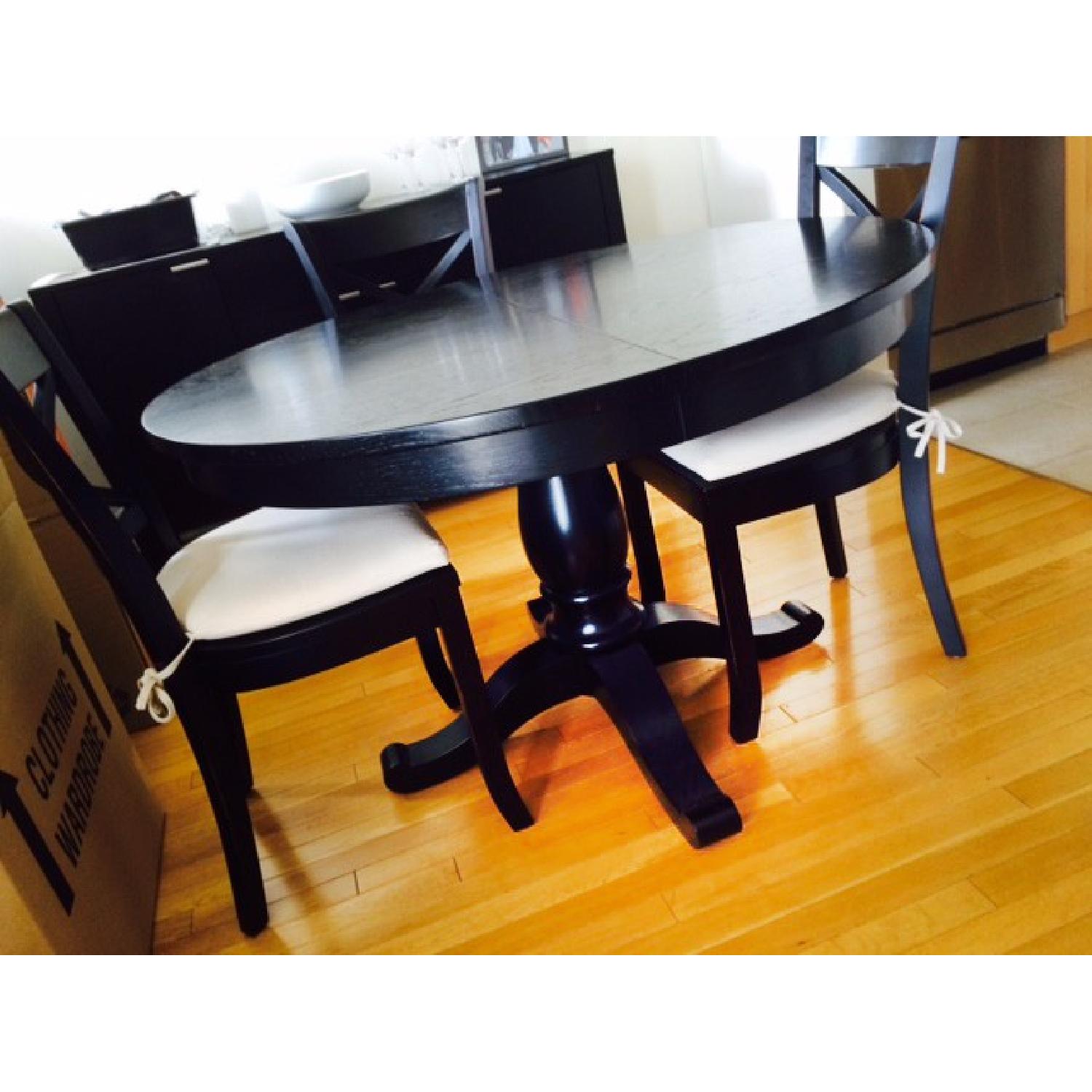 Crate & Barrel Avalon/Vintner 5 Piece Dining Set - image-7