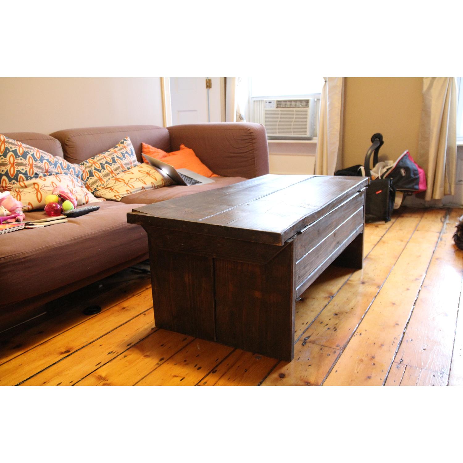 Modern Rust Coffee Table/Trunk - AptDeco