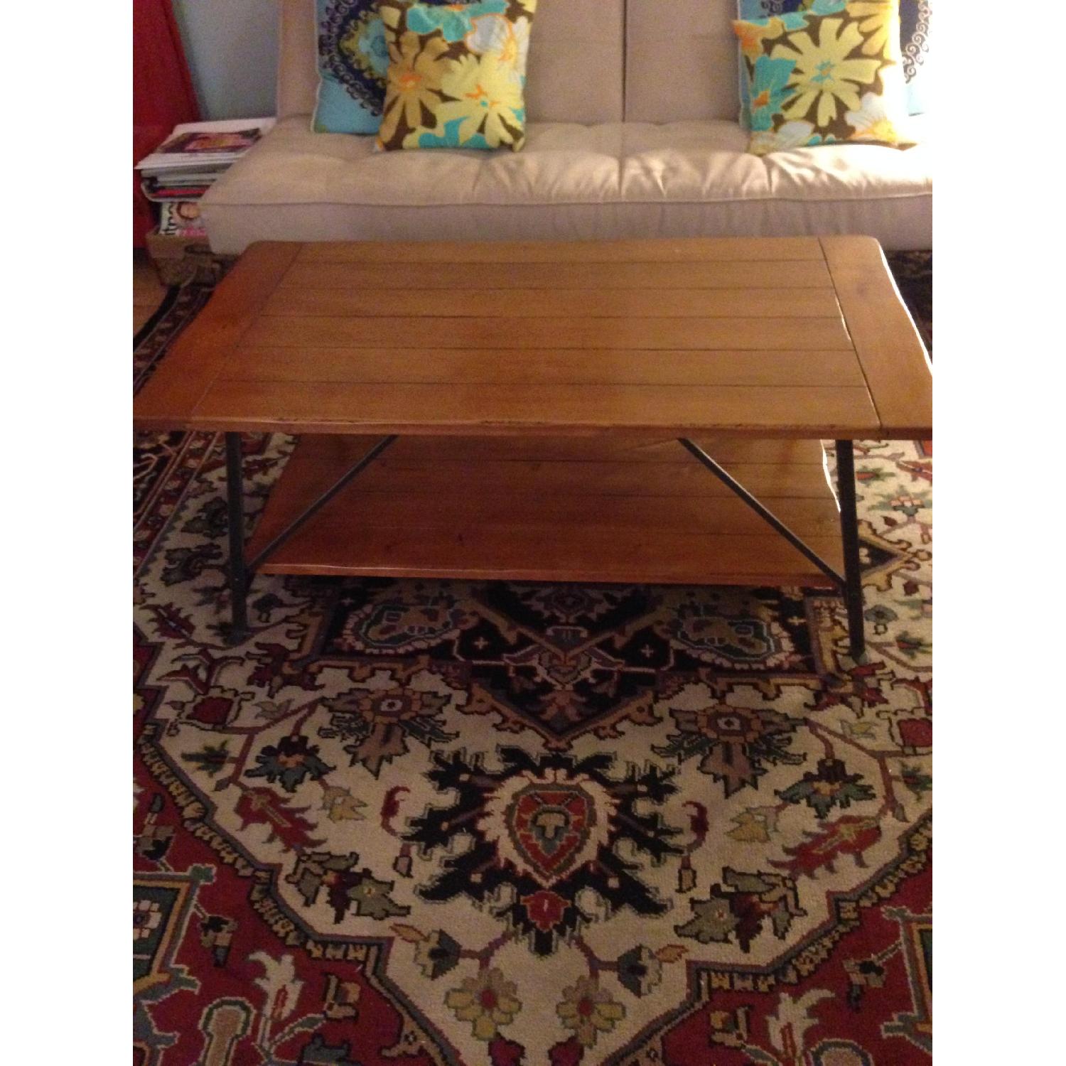 Pottery Barn Rectangular Coffee Table - image-1