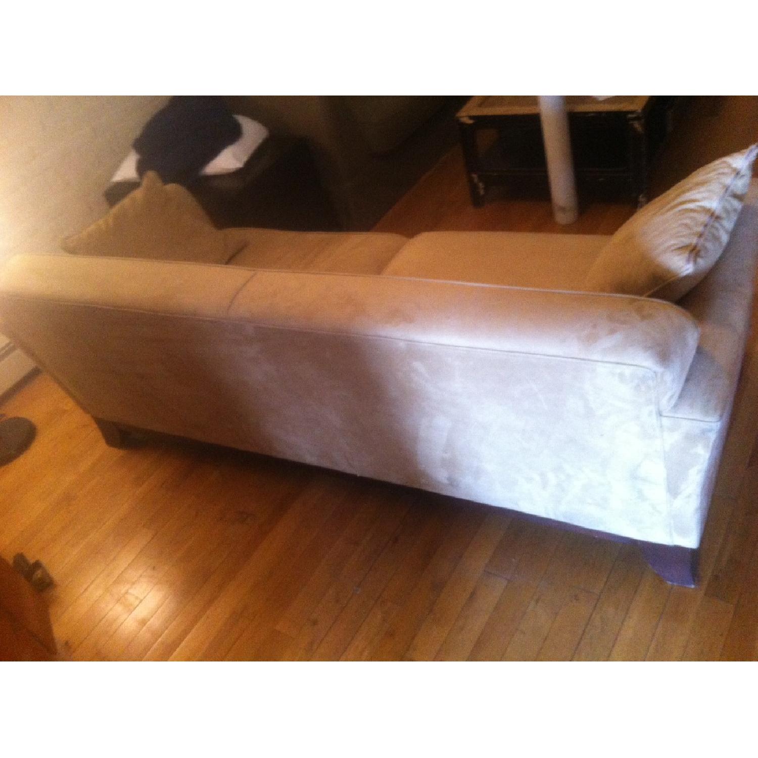 Pottery Barn Bernhardt Microsuede Sofa - image-4