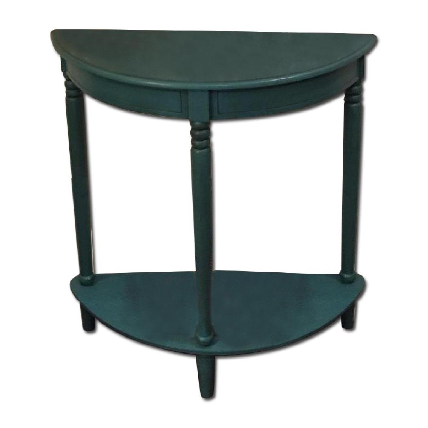Homegoods Teal Turquoise Hallway Table + Nightstand AptDeco