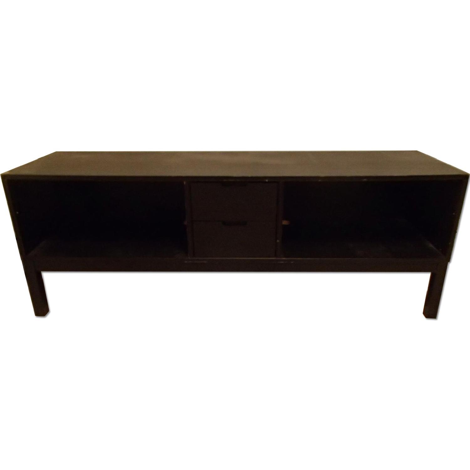Ikea Black TV Stand AptDeco