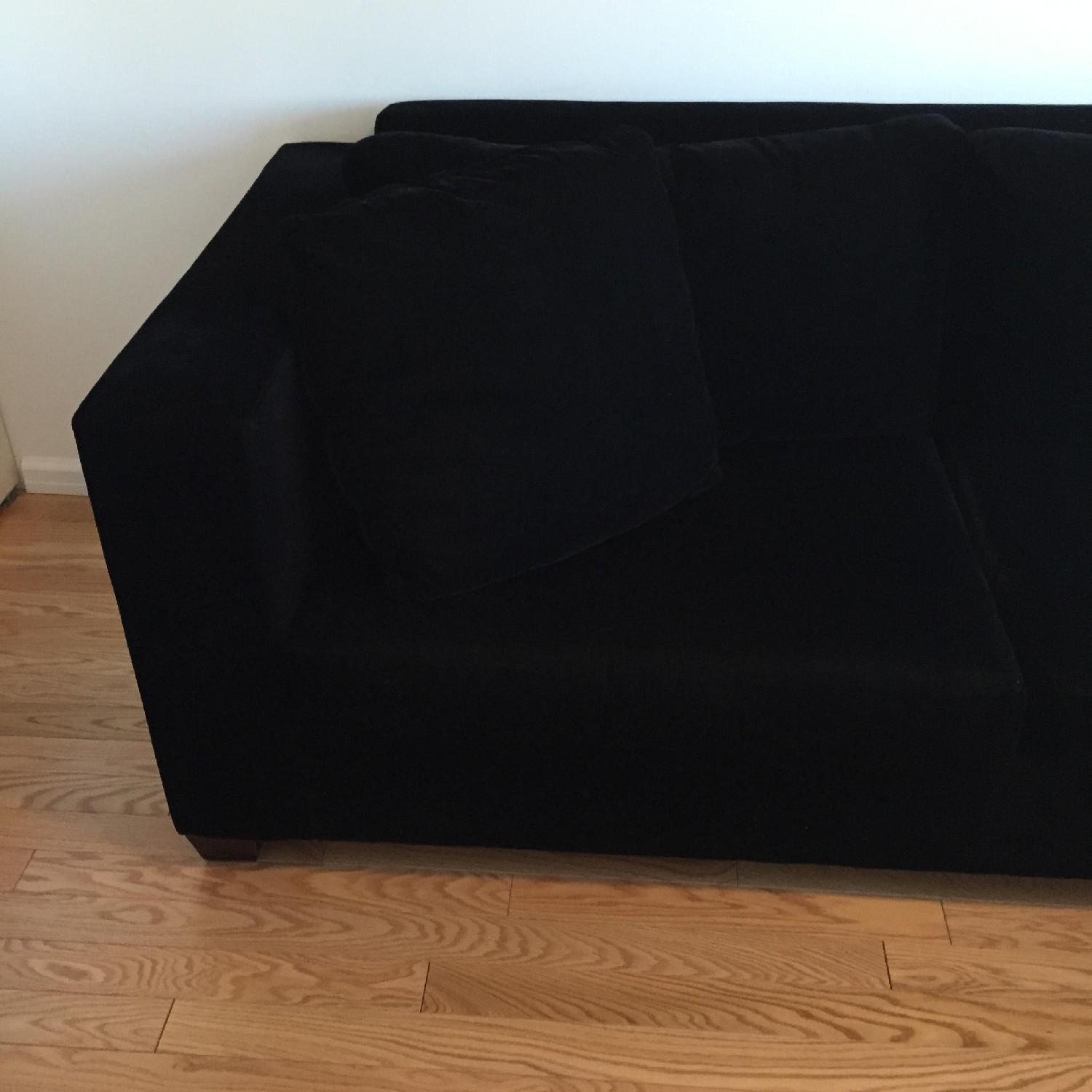 Cal-Moda Black Suede Sectional - image-3