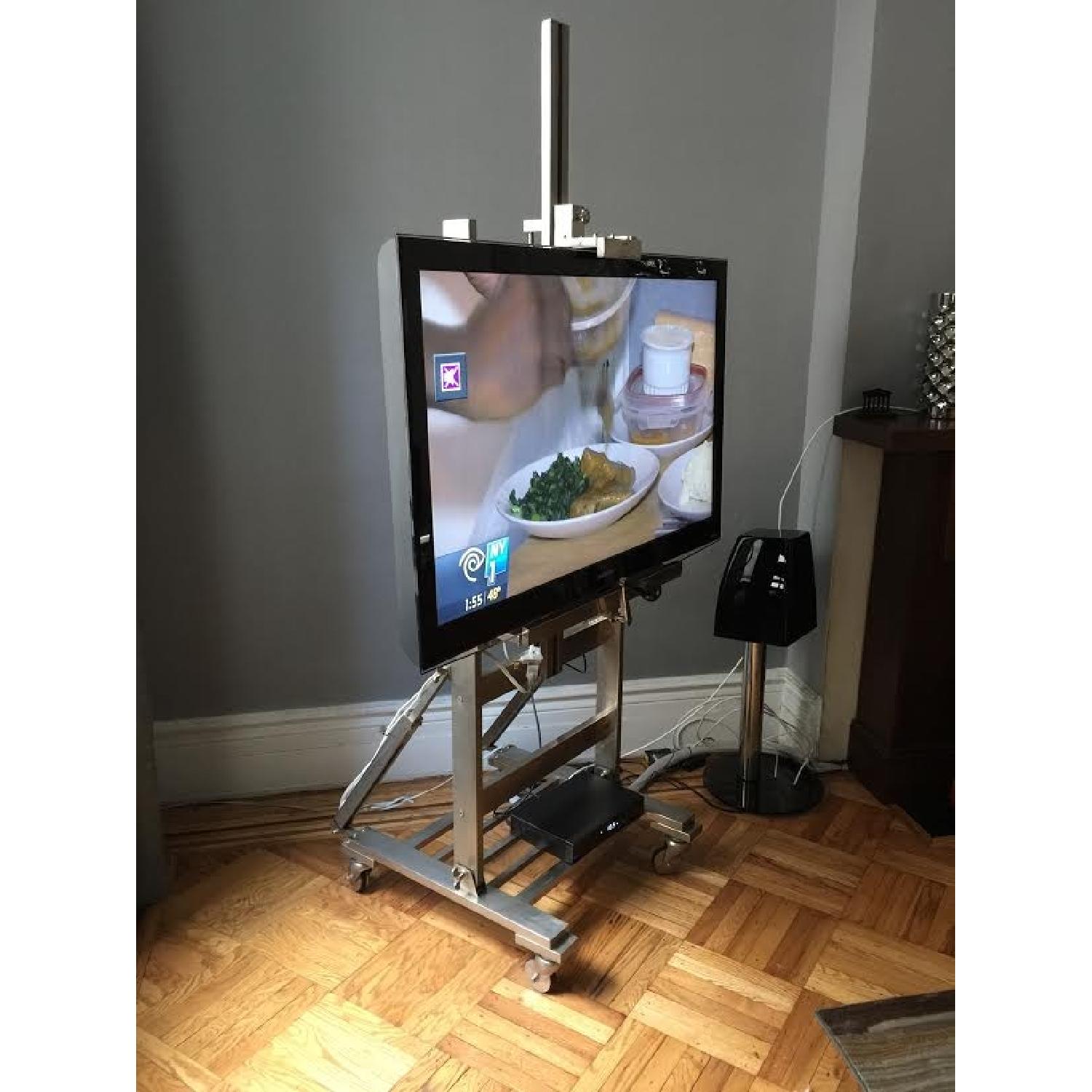 Chrome Easel TV Stand - image-1