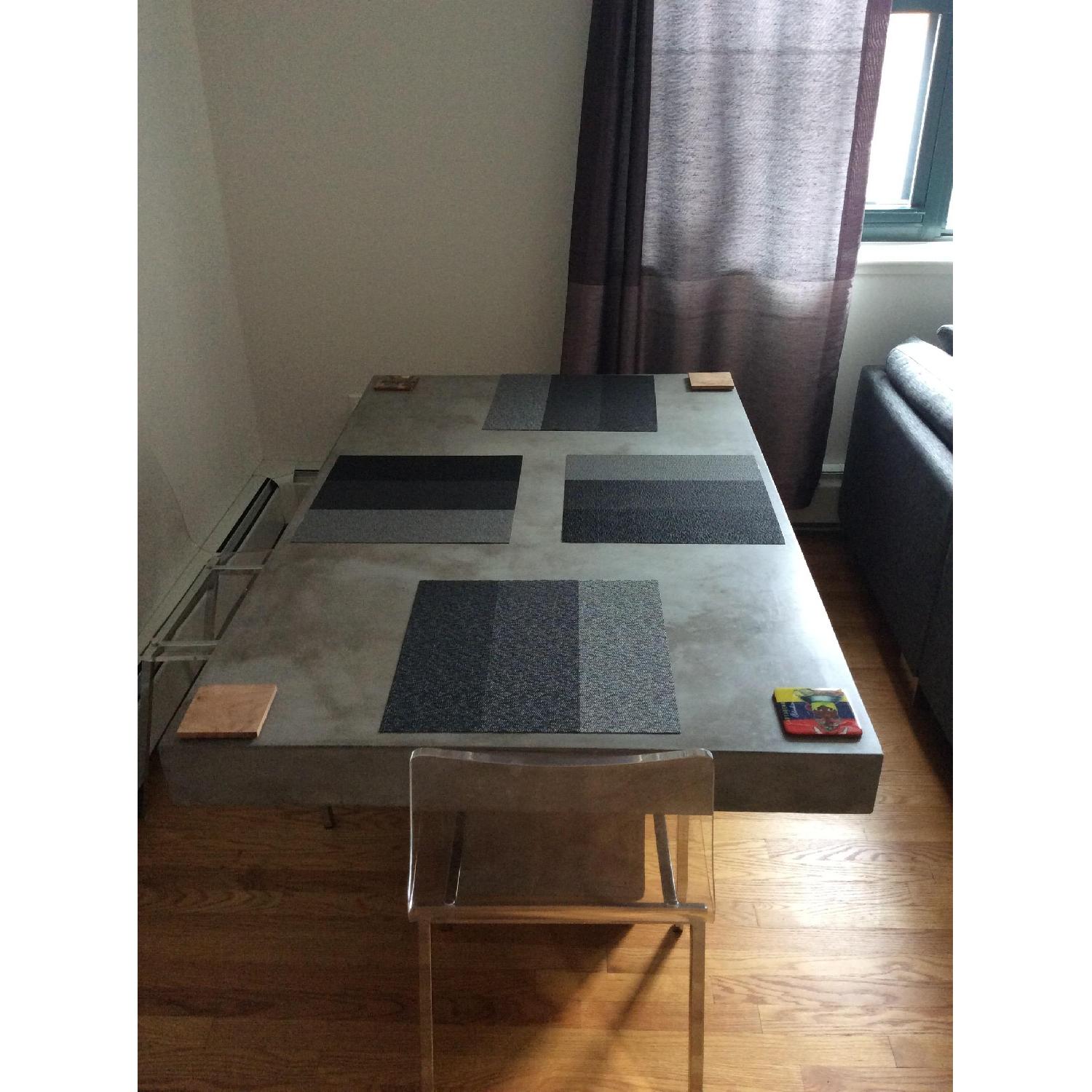 CB2 Fuze Grey Dining Table - image-4