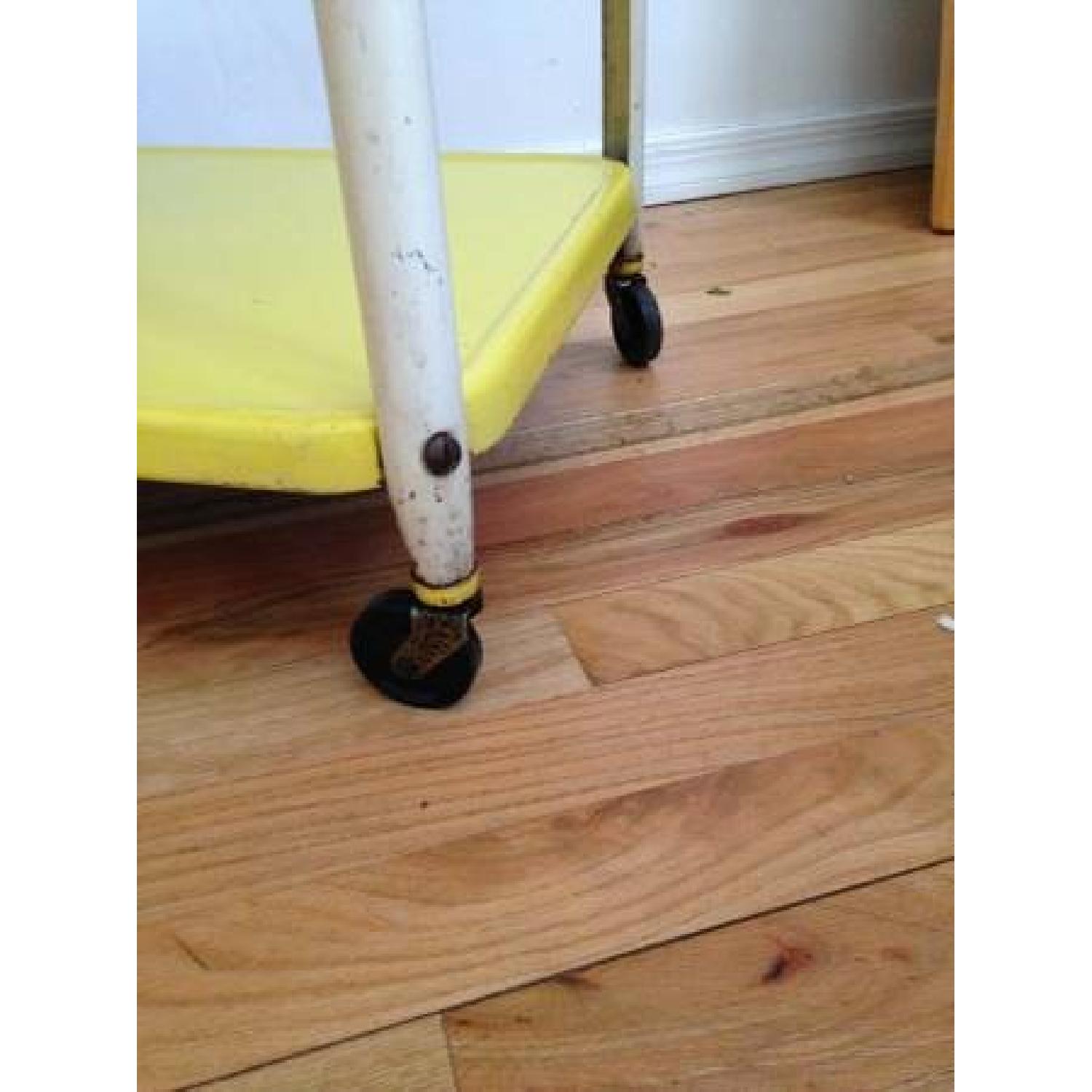 Vintage Costco Enamel Rolling Cart - image-1