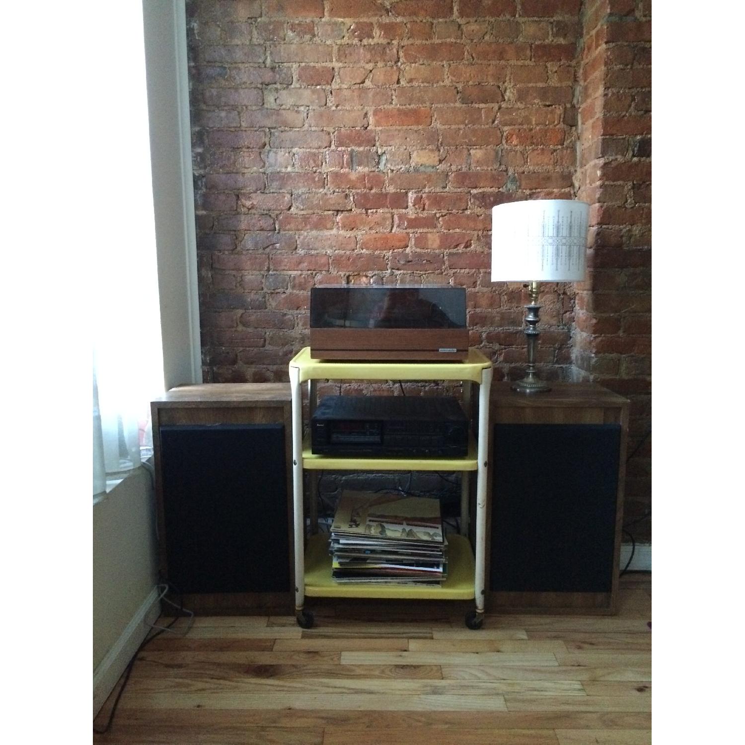 Vintage Costco Enamel Rolling Cart - image-4