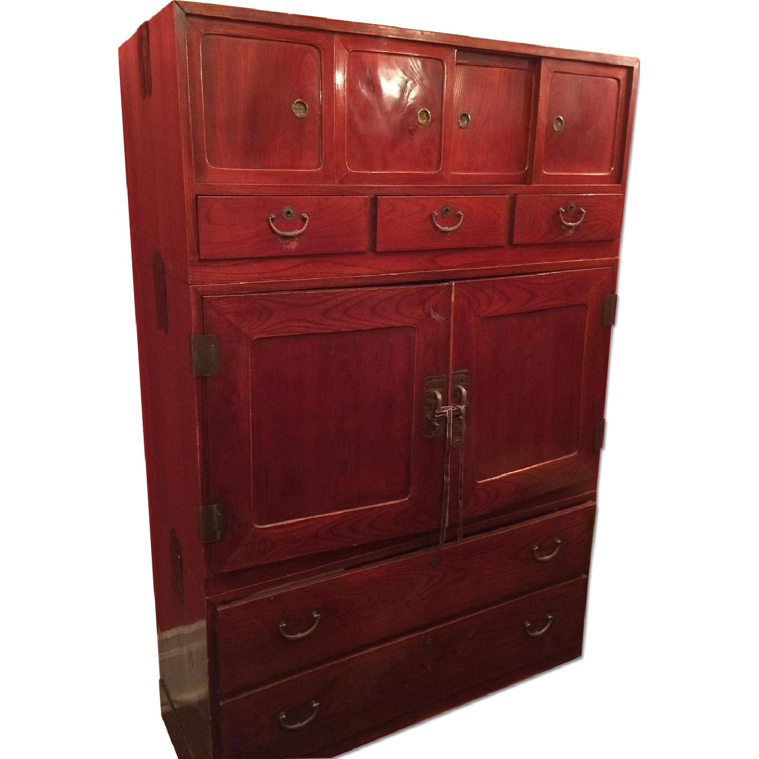 Japanese Wedding Armoire - AptDeco