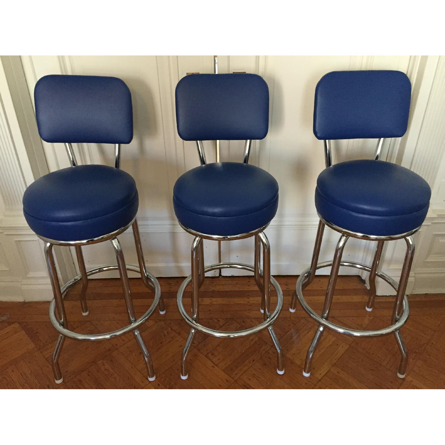 Vintage 1950s/1960s Bar Stools - Set of 3 - image-1