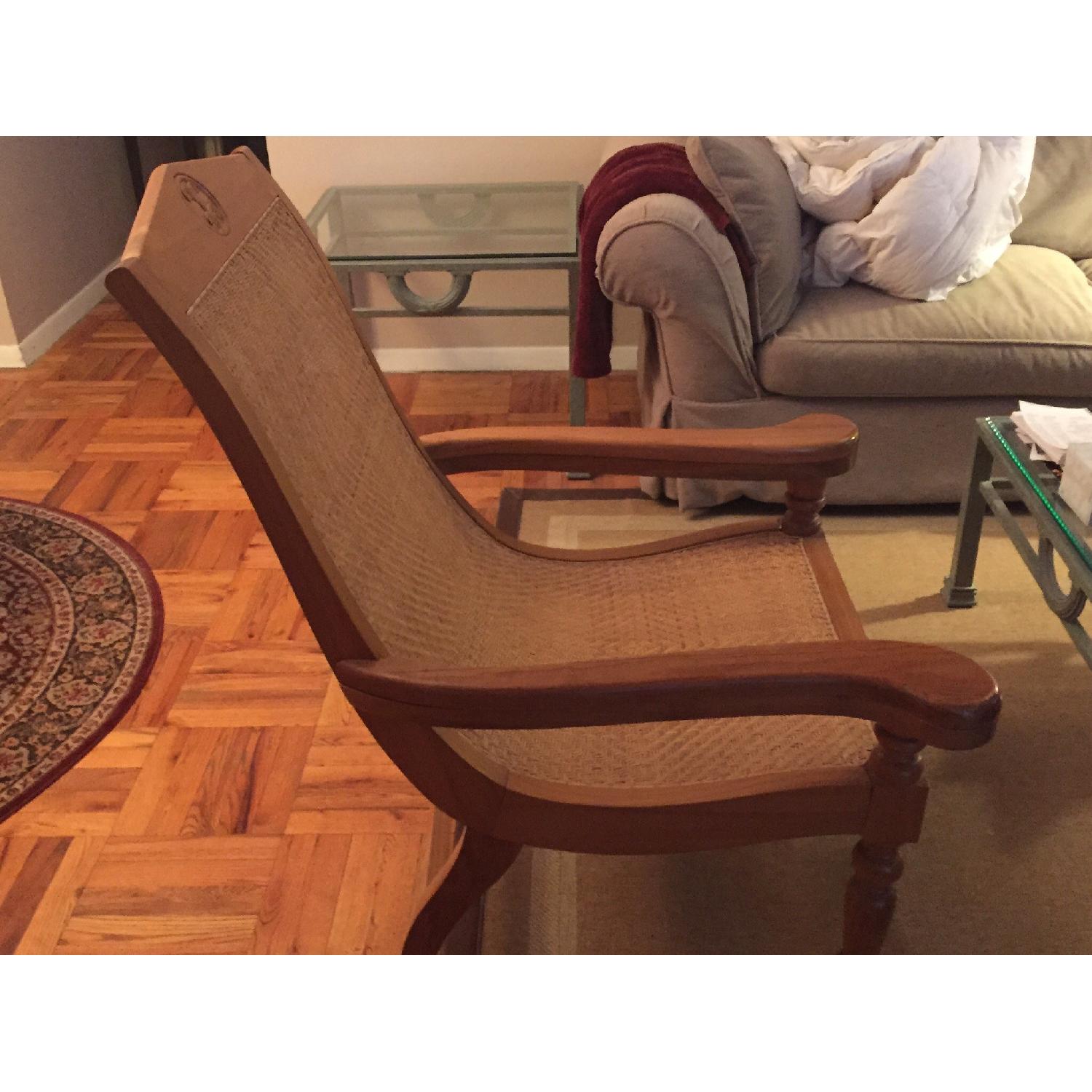 Teak Wood Arm Chairs - Pair - image-2