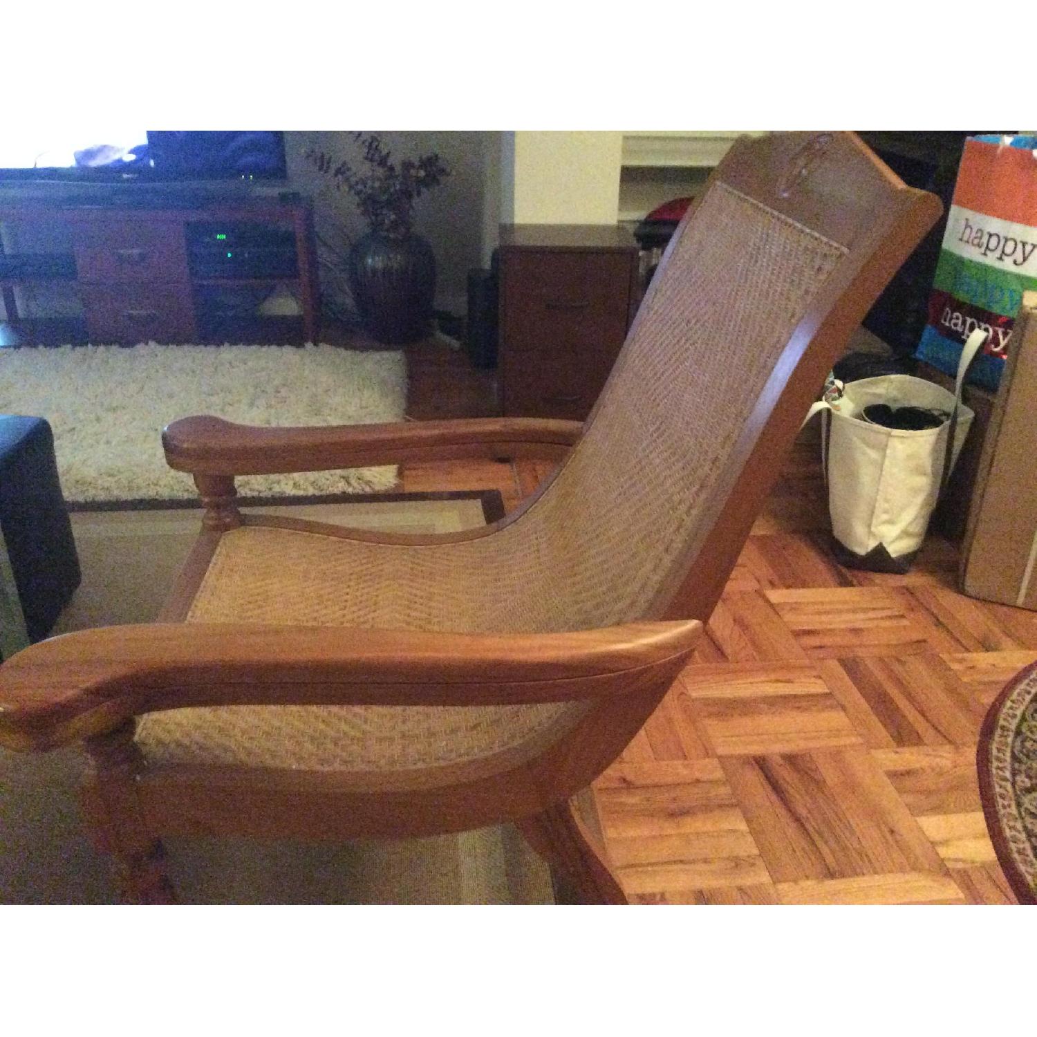 Teak Wood Arm Chairs - Pair - image-3