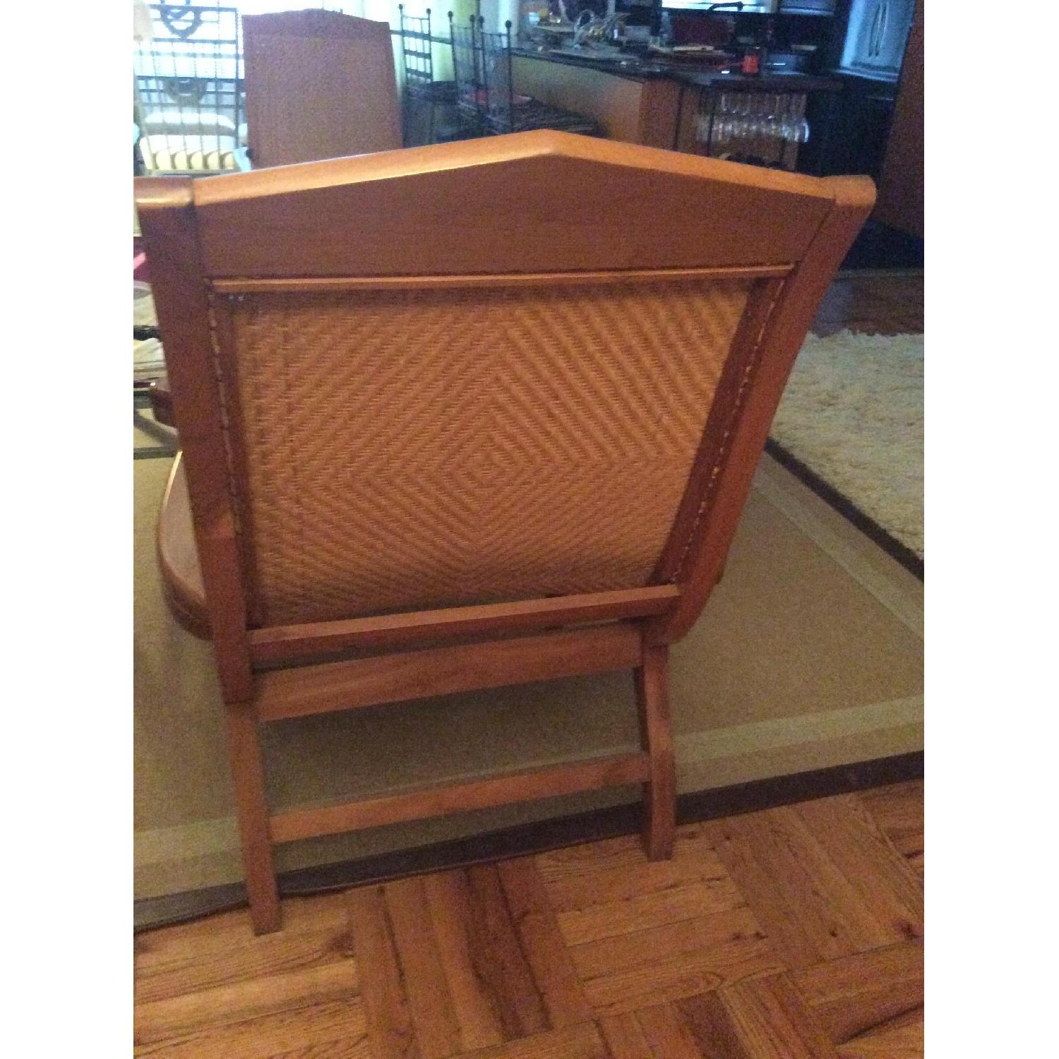 Teak Wood Arm Chairs - Pair - image-4