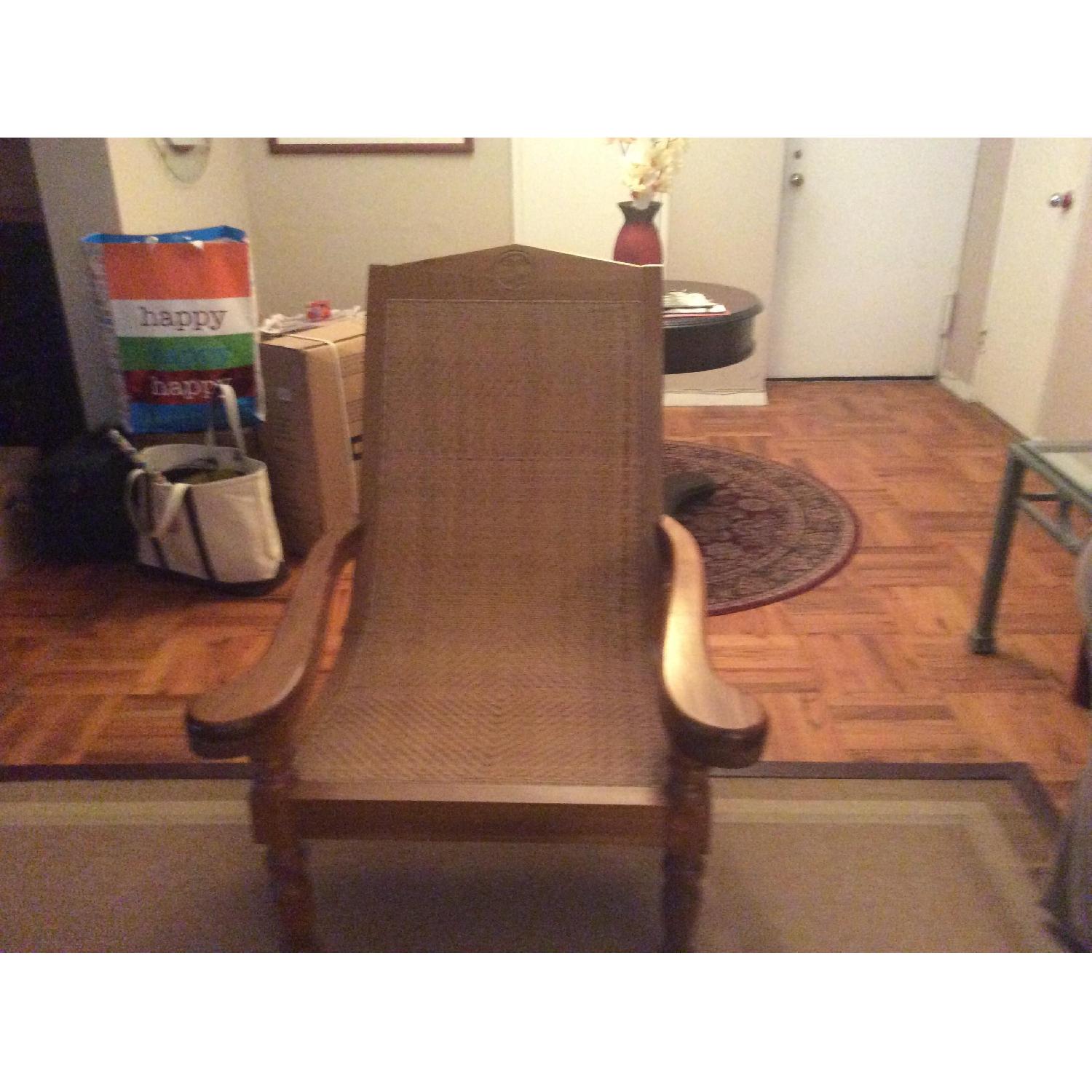 Teak Wood Arm Chairs - Pair - image-6