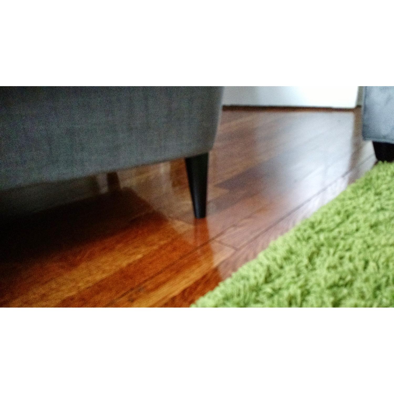 Ikea Strandmon Winged Fabric Armchairs in Svanby Grey - image-3