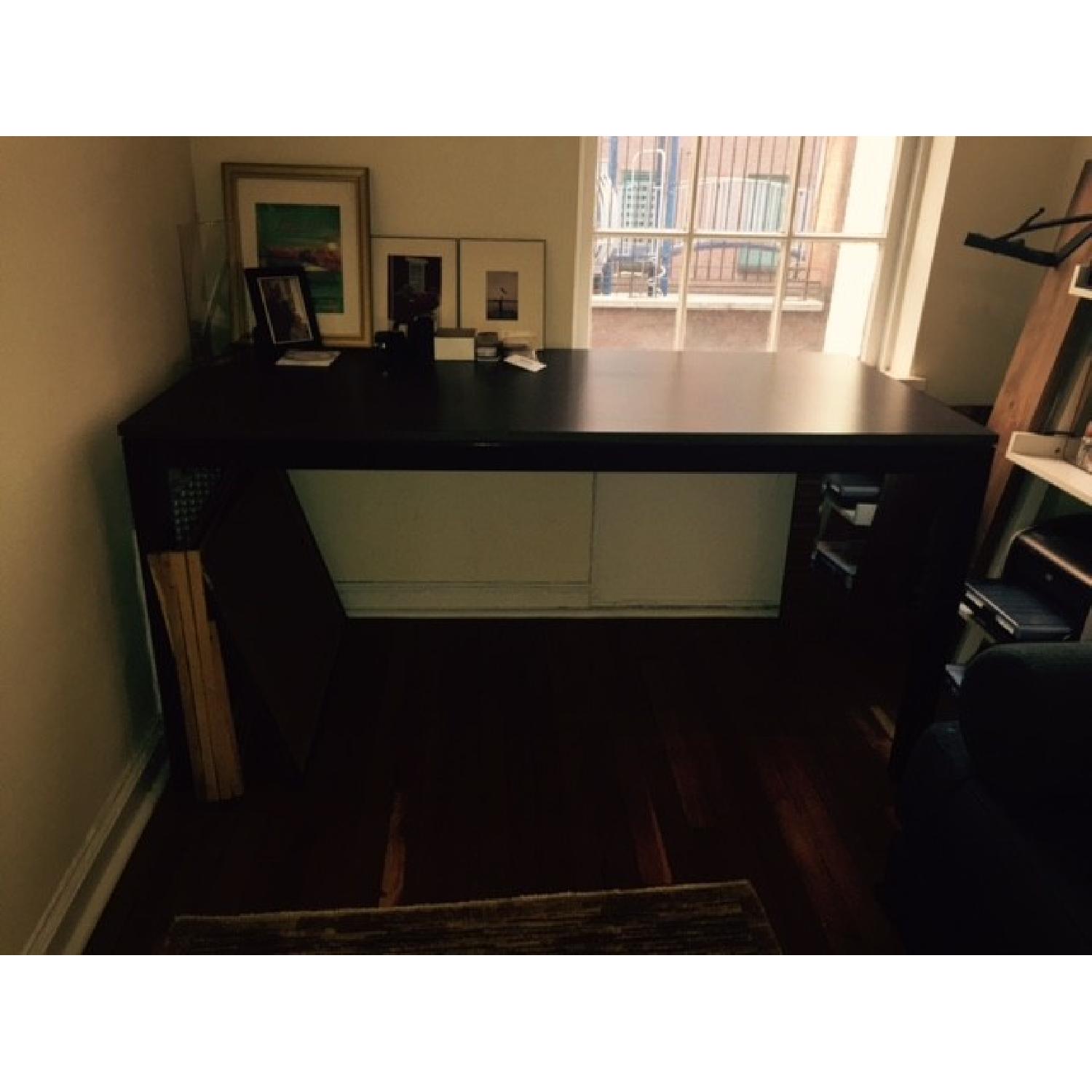 Container Store Driftwood Parsons Desk - image-1