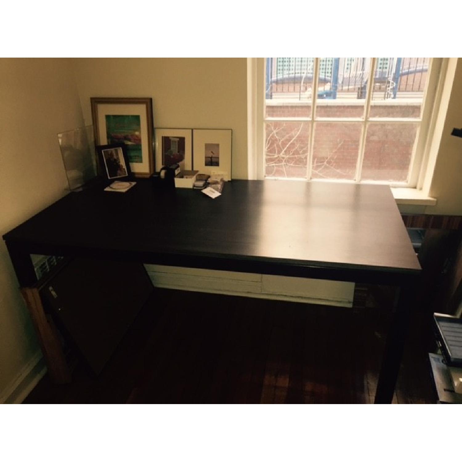 Container Store Driftwood Parsons Desk - image-4