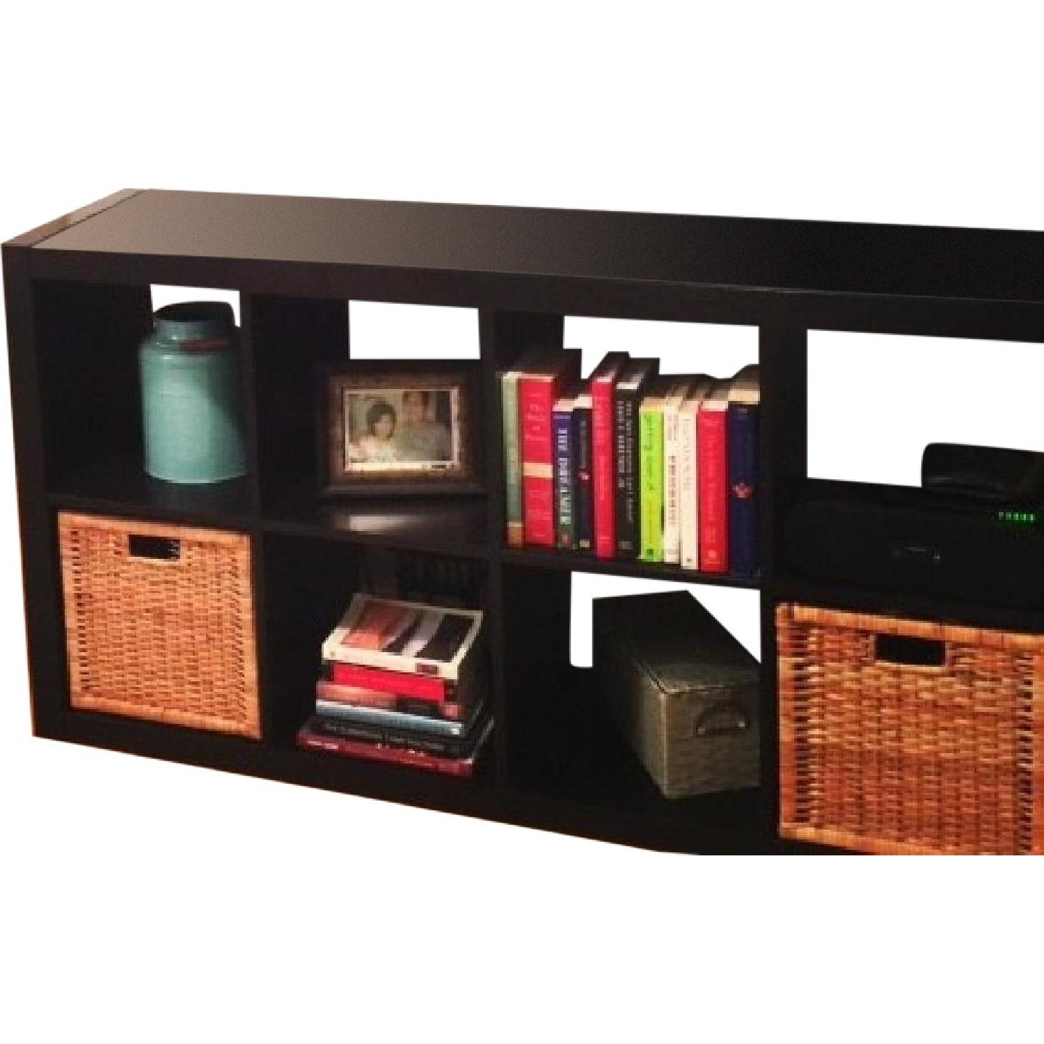 Ikea Kallax Small and Large Bookshelfs w/ Bins AptDeco