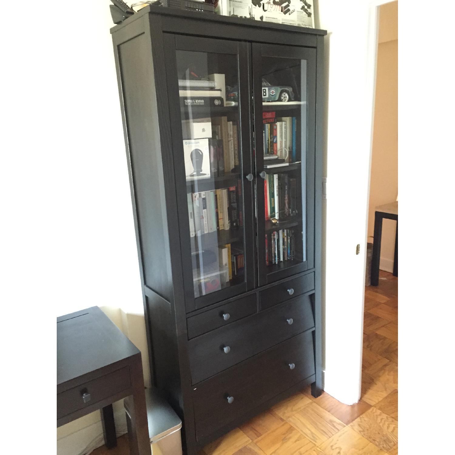 Ikea Hemnes Glass-Door Cabinet - image-1