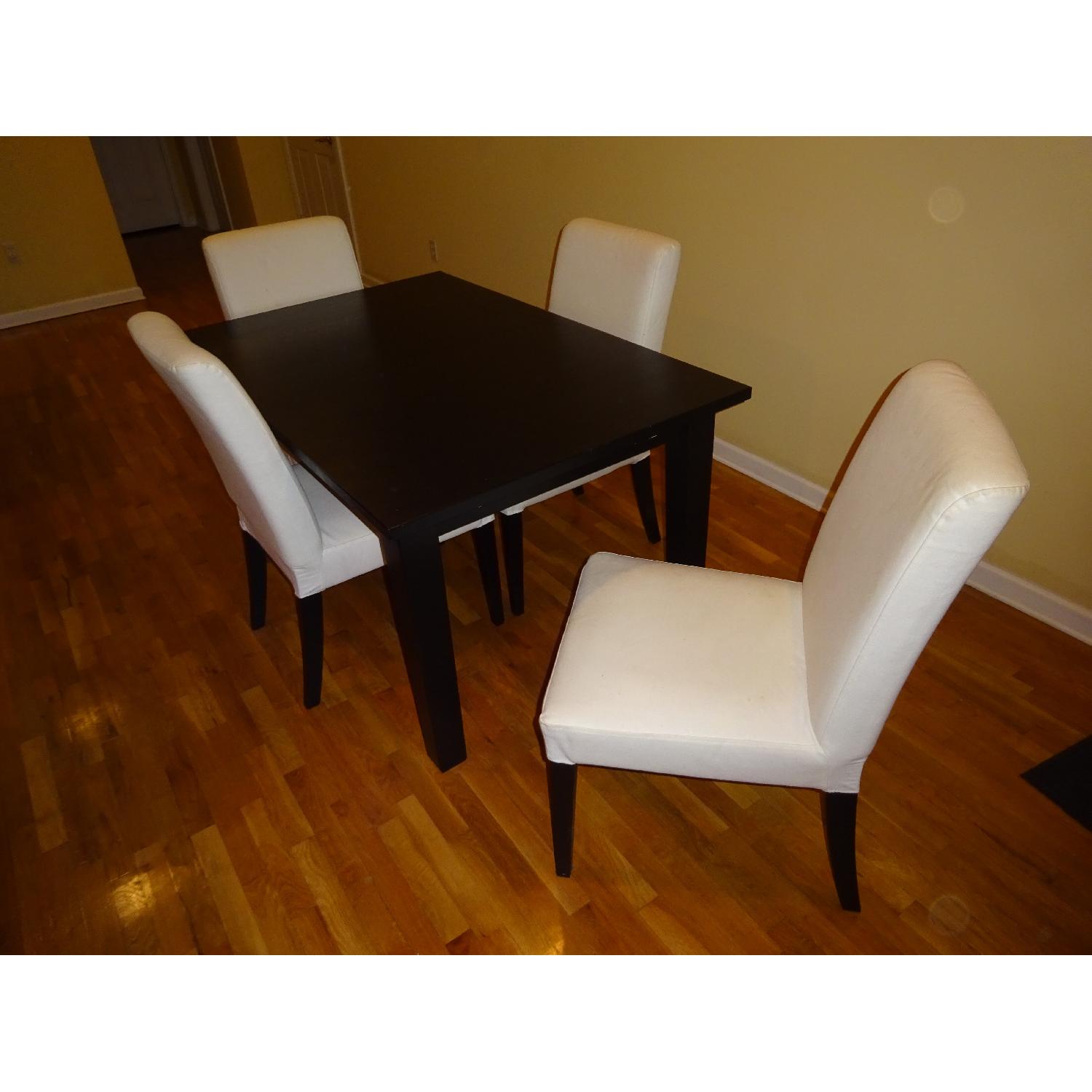 Ikea Stornas Dining Table w/ 4 Henriksdal Chairs - AptDeco