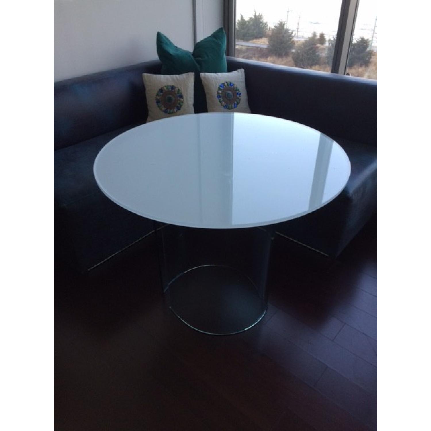 Custom White Lacquer Dining Table - image-5