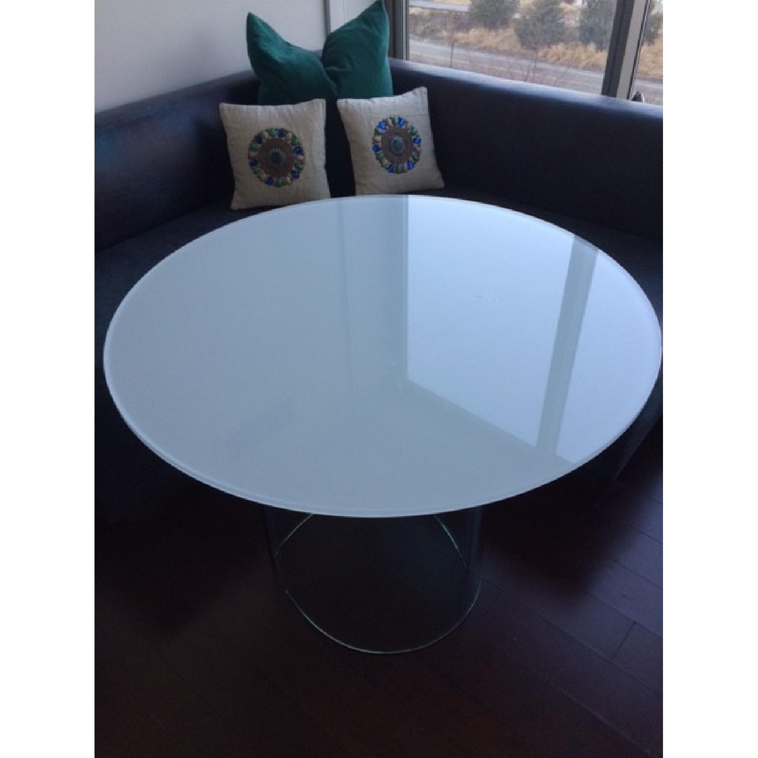Custom White Lacquer Dining Table - image-6