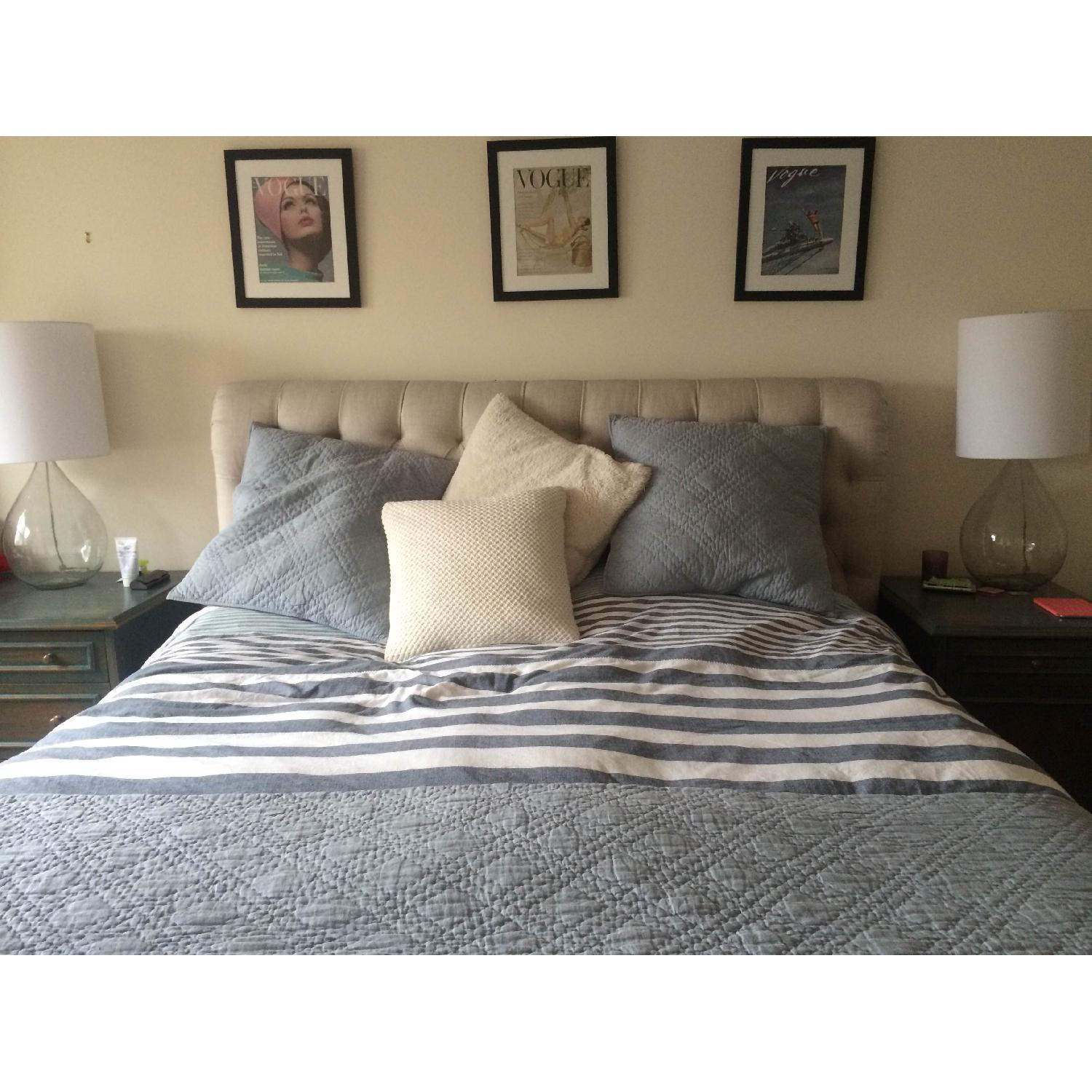 Restoration Hardware Chesterfield Sleigh Bed AptDeco