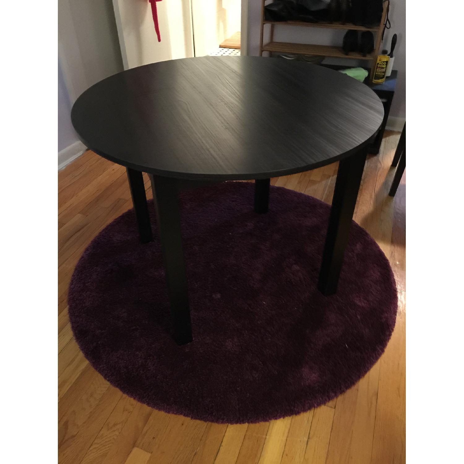 Ikea Round Dining Table in BlackBrown AptDeco