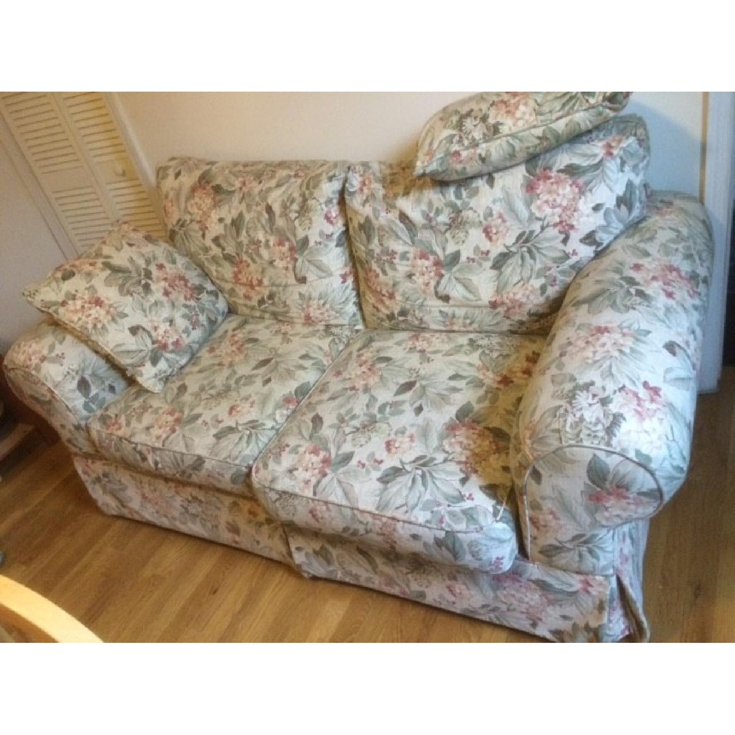 Alan White Couch w/ Pillows - image-1