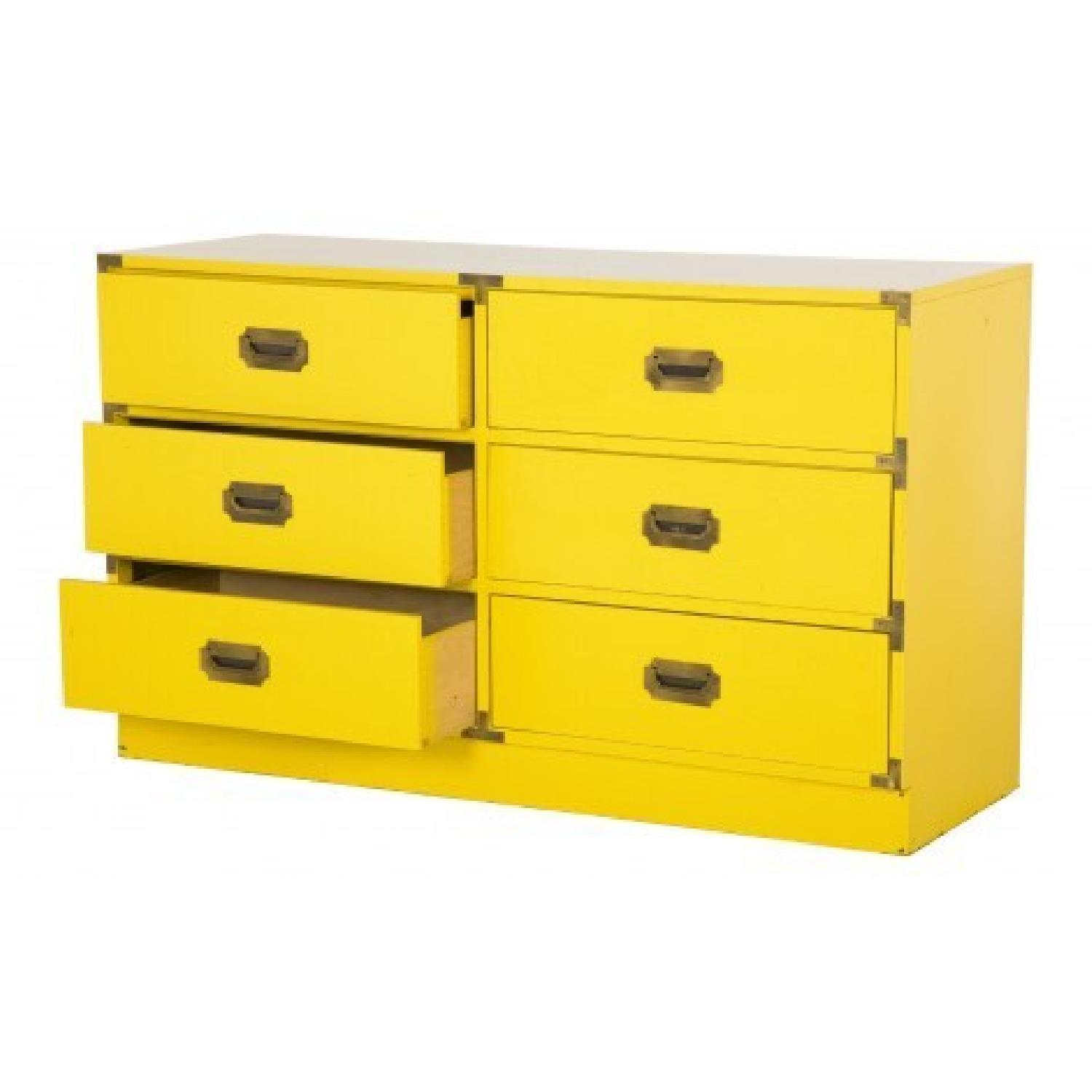 American Vintage Yellow Campaign Dresser - image-5