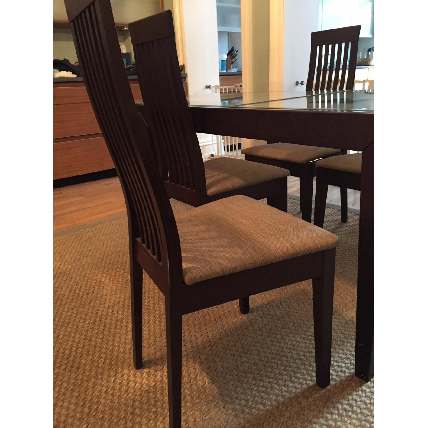 Calligaris Bon Ton Glass Extending Dining Table w/ 4 Chairs - image-7