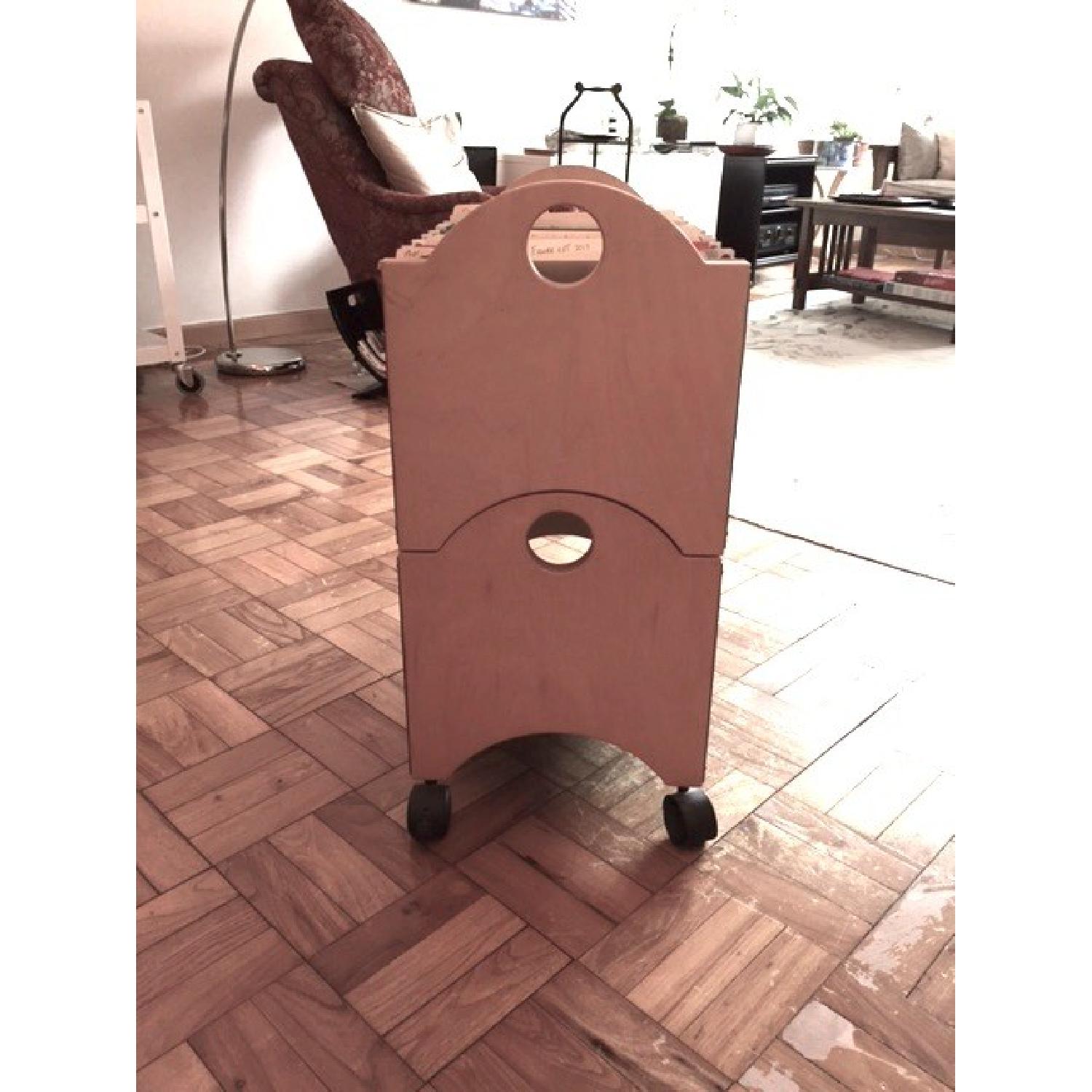 Blu Dot Stackable Rolling File Cabinets/Carts - Pair - image-2